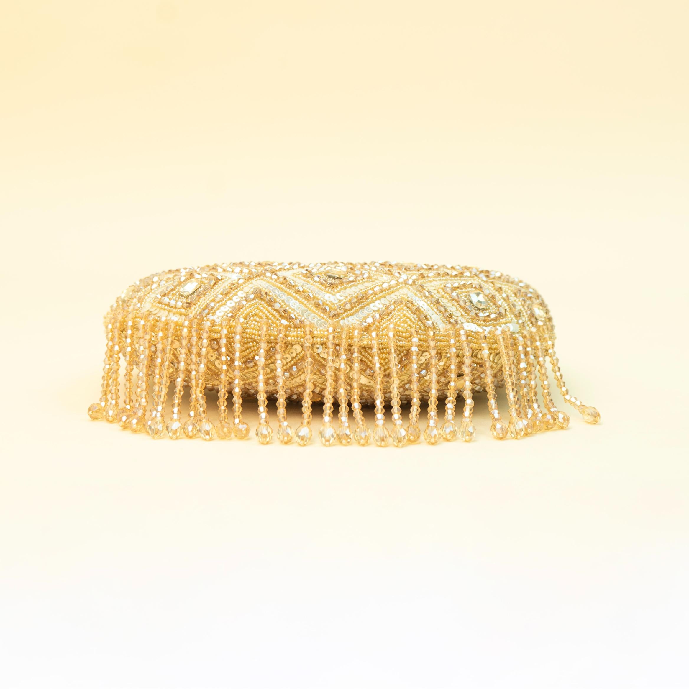 Ivory Pearl Shimmer Clutch