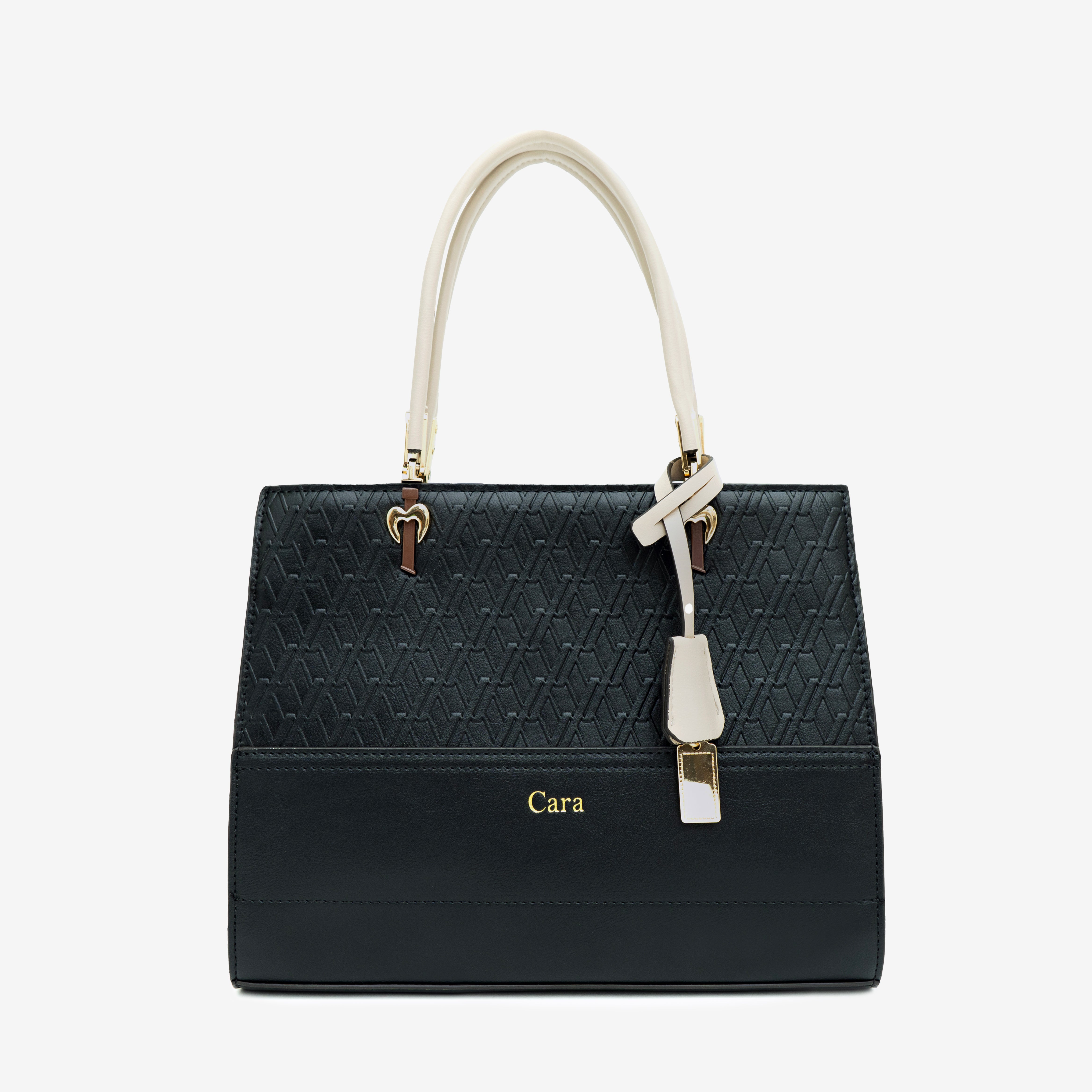 Classy Twist Carry Black HANDBAG I CARA