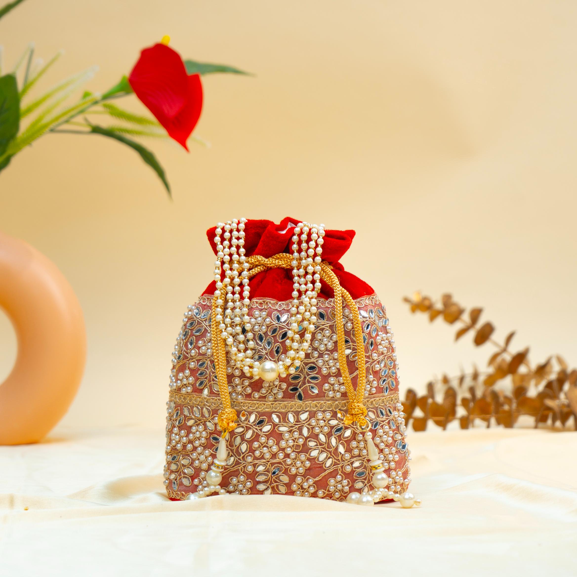 Grace Pearl Bead Potli