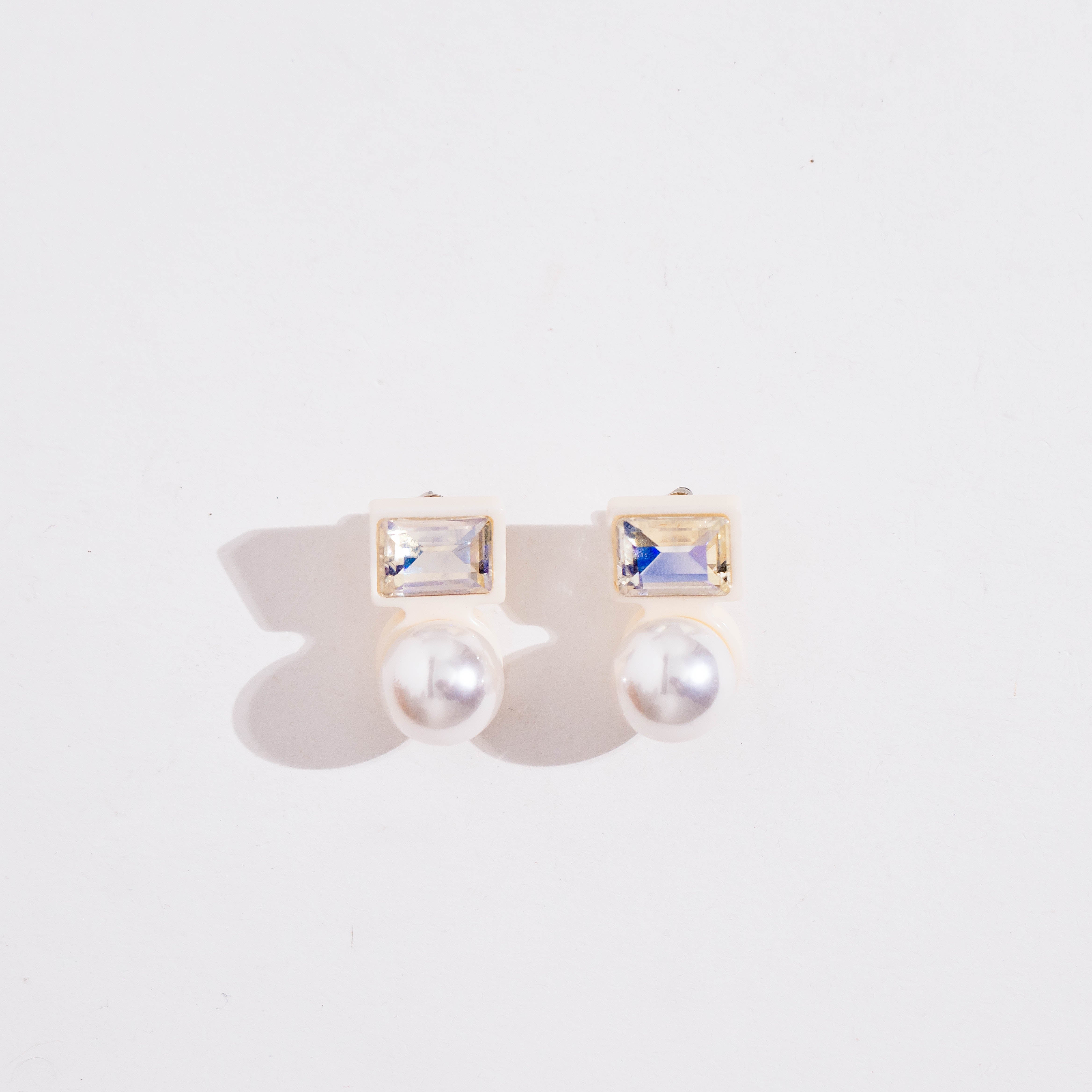 White Pure Pearl Bliss Studs