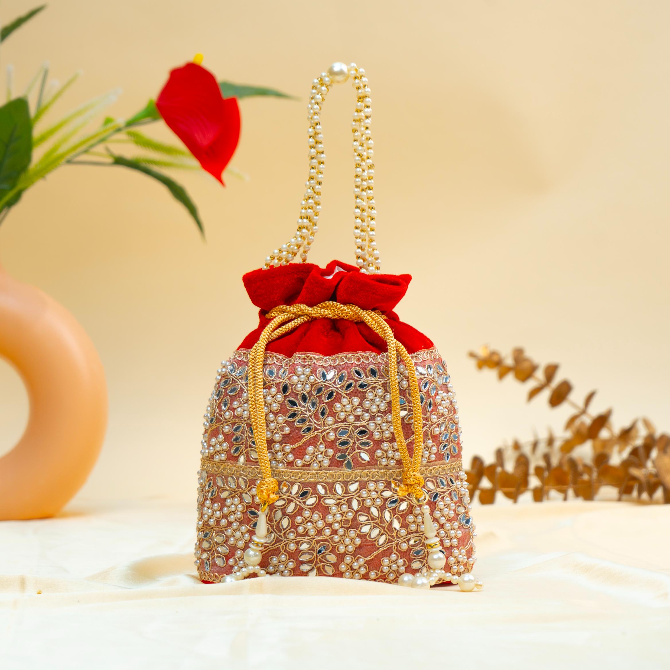 Grace Pearl Bead Potli