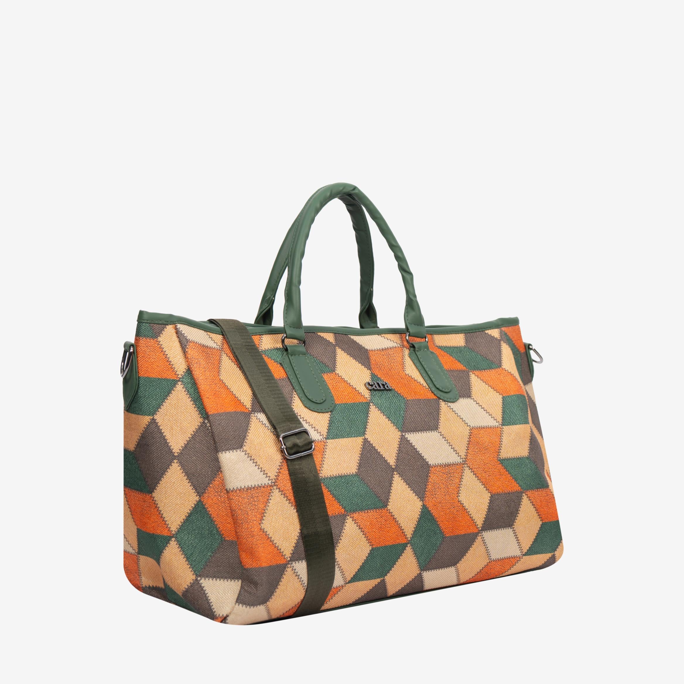 Geometric Imperial Tote
