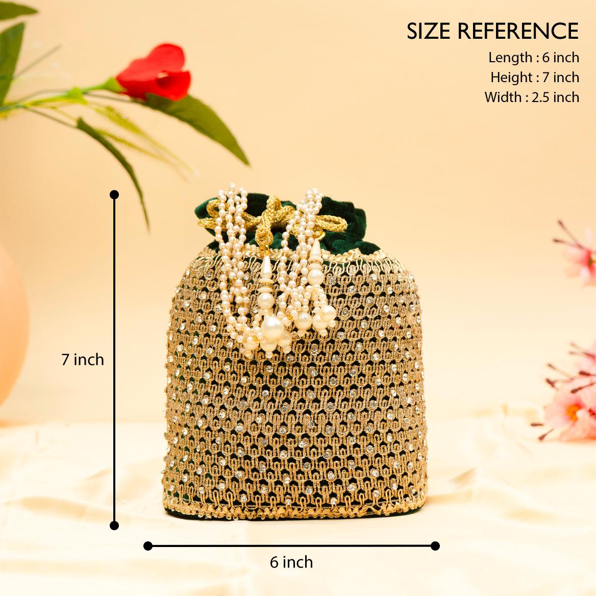 Opulent Thread & Pearl Potli