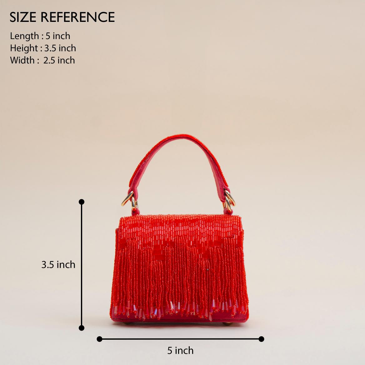 Glitz Fringe Clutch
