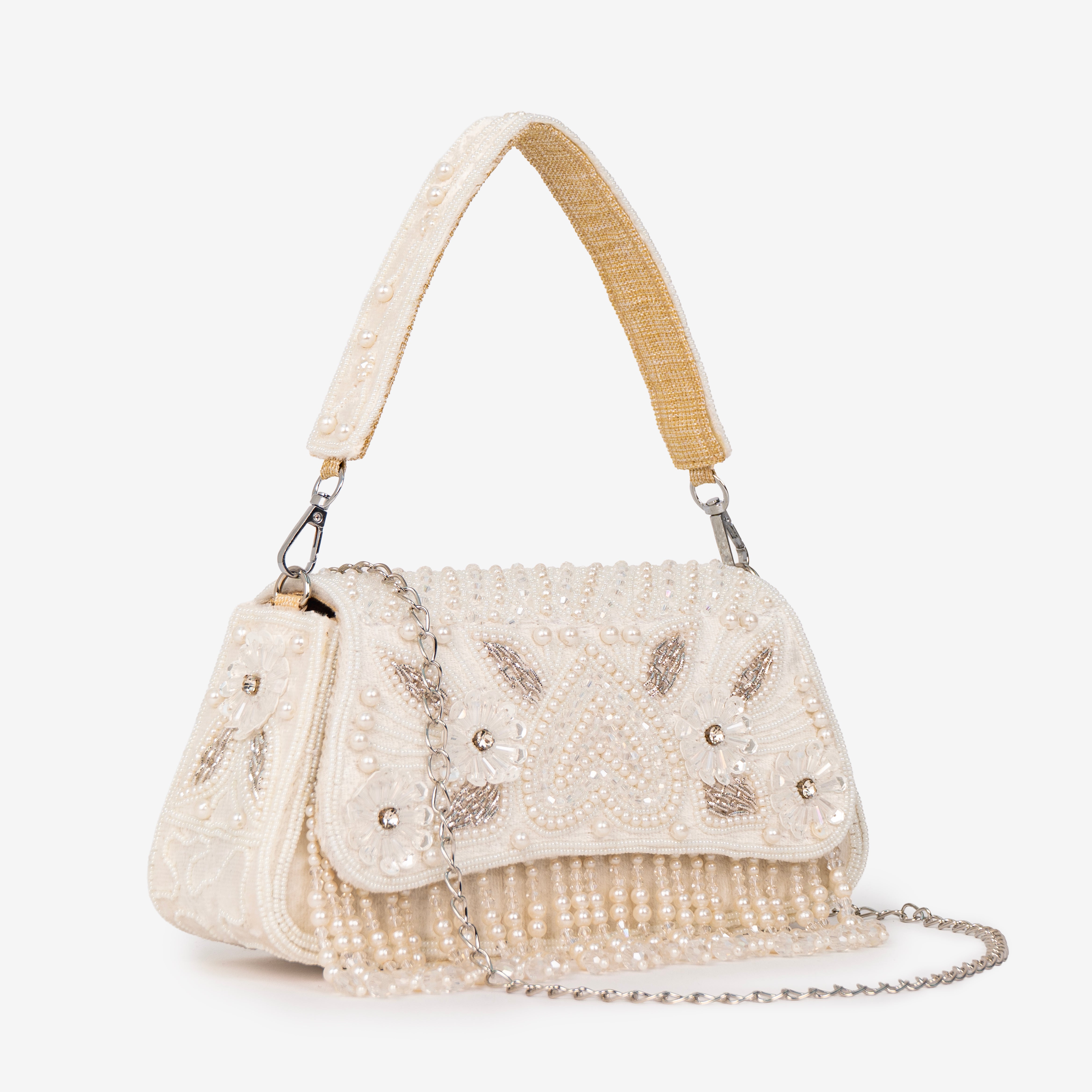 Intricate Beaded Party Shoulder Bag