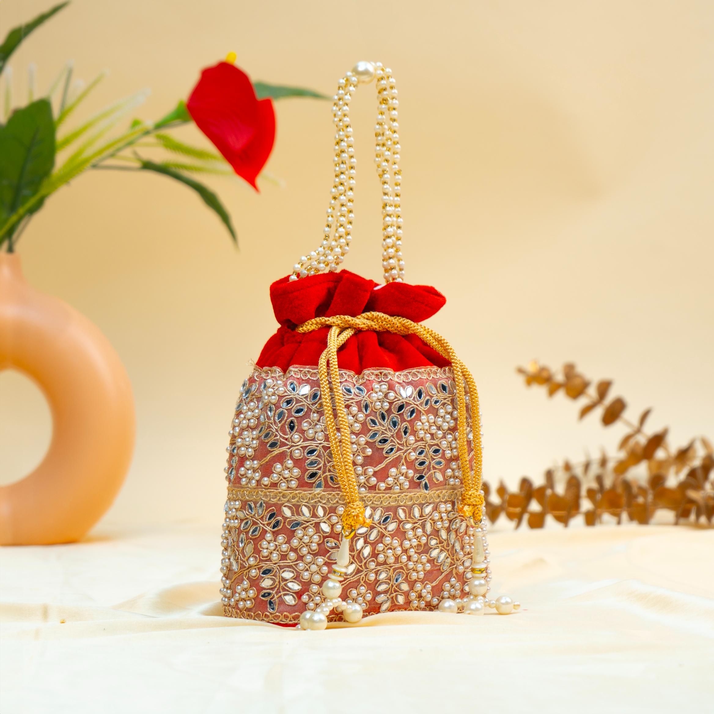 Grace Pearl Bead Potli