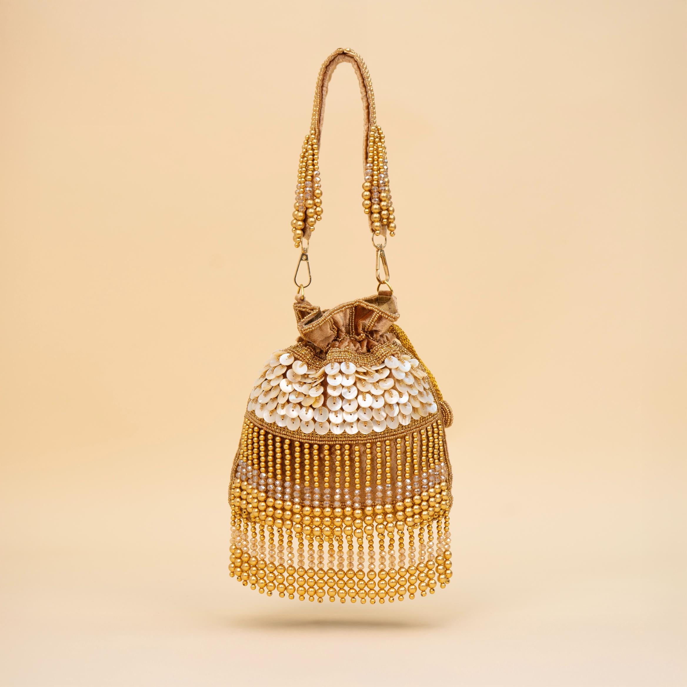 Royal Tassel Sequin Potli
