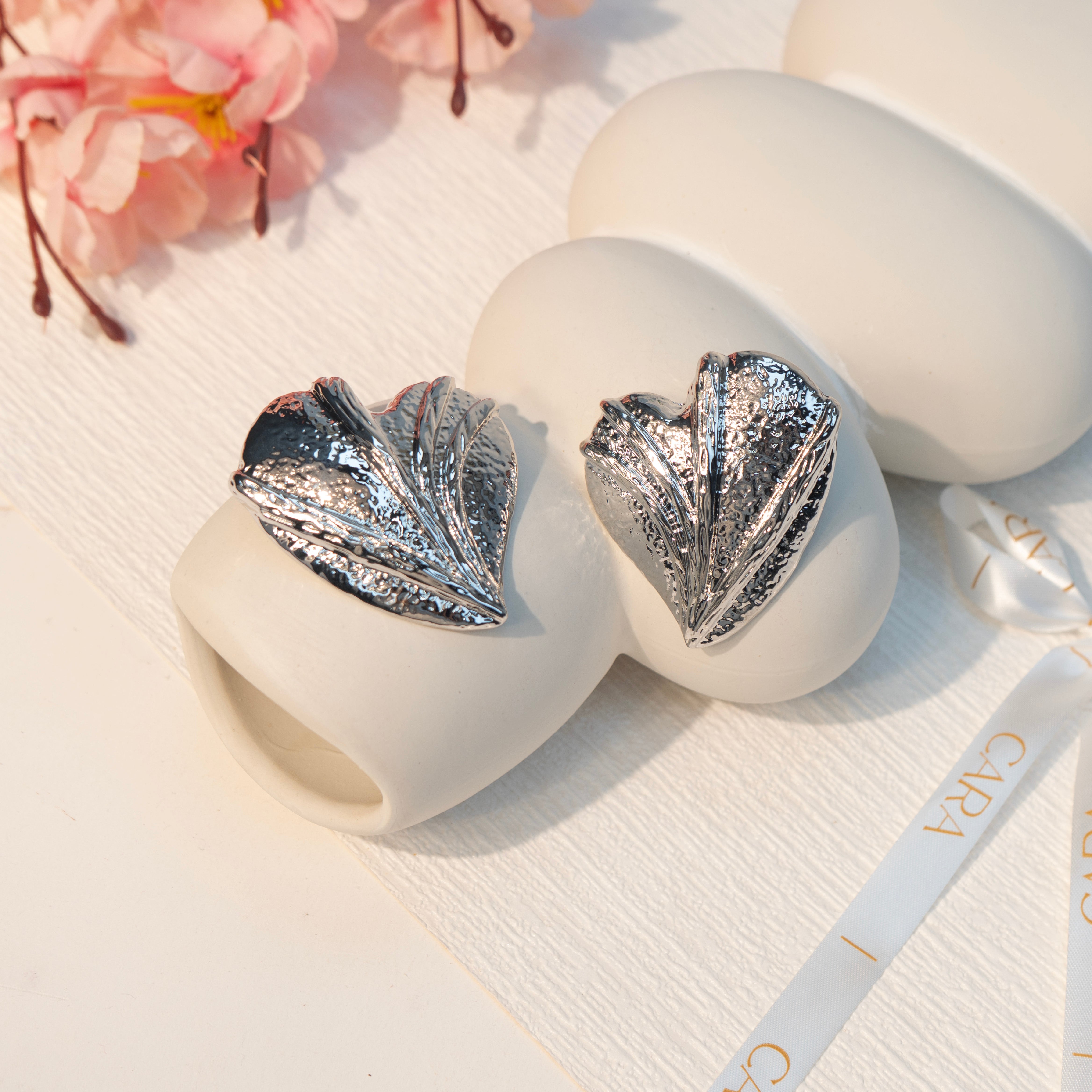 Velour Heart Earrings