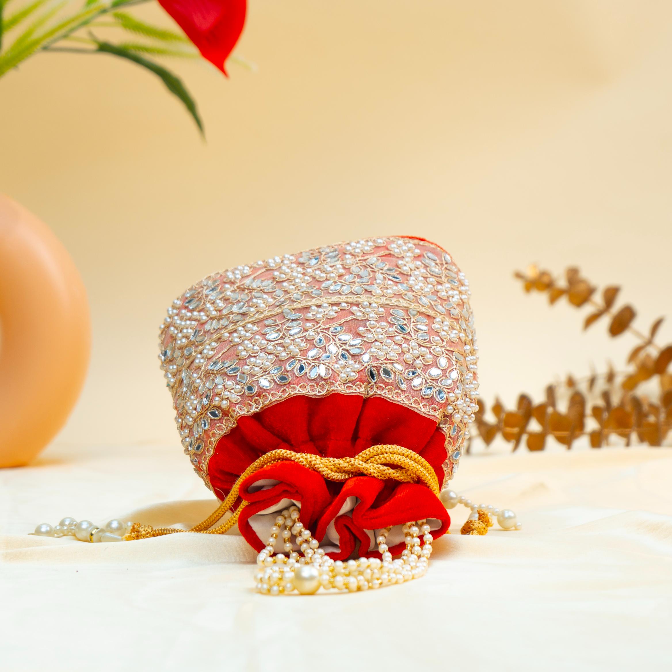 Grace Pearl Bead Potli