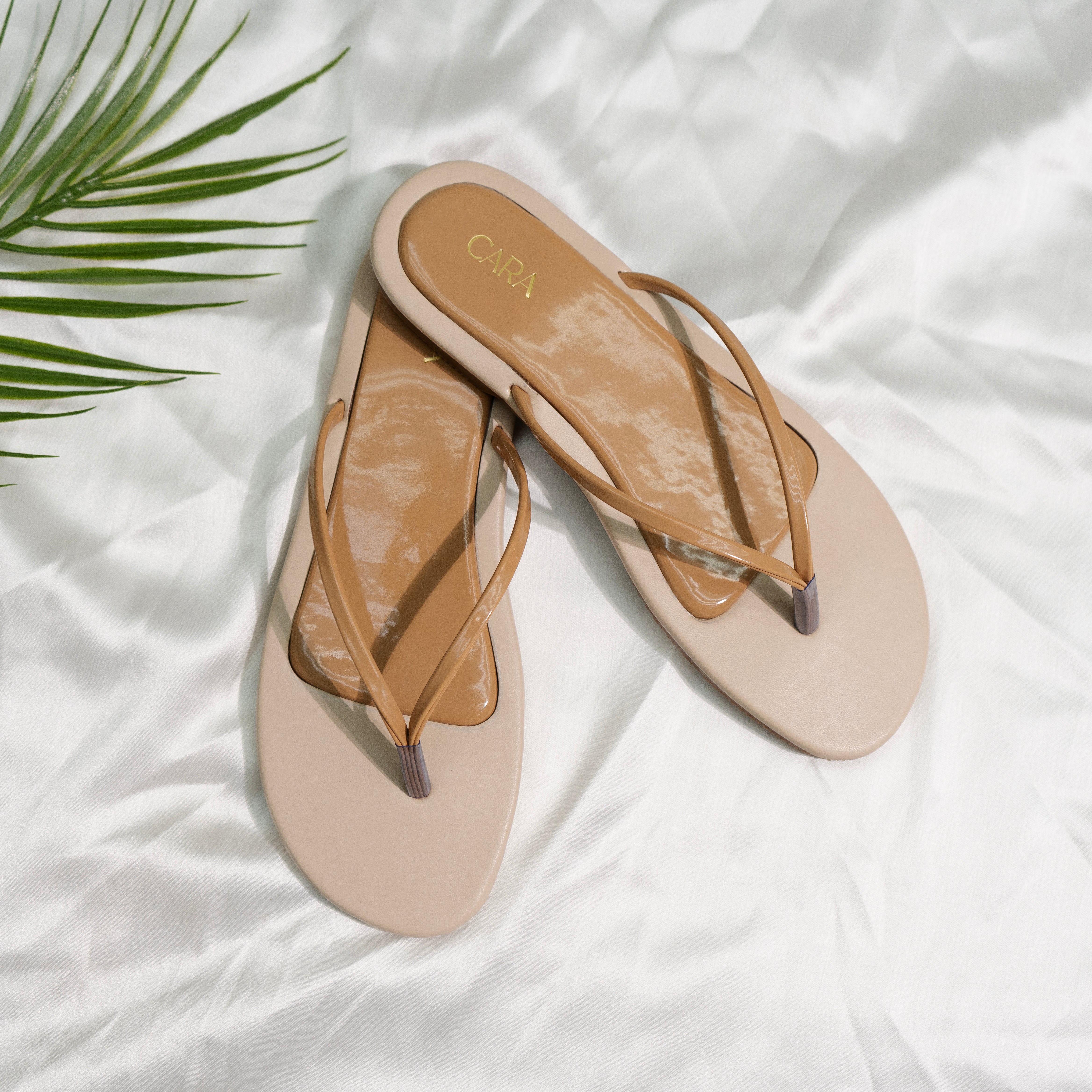 Beige Sleek & Comfy Flats  I Cara