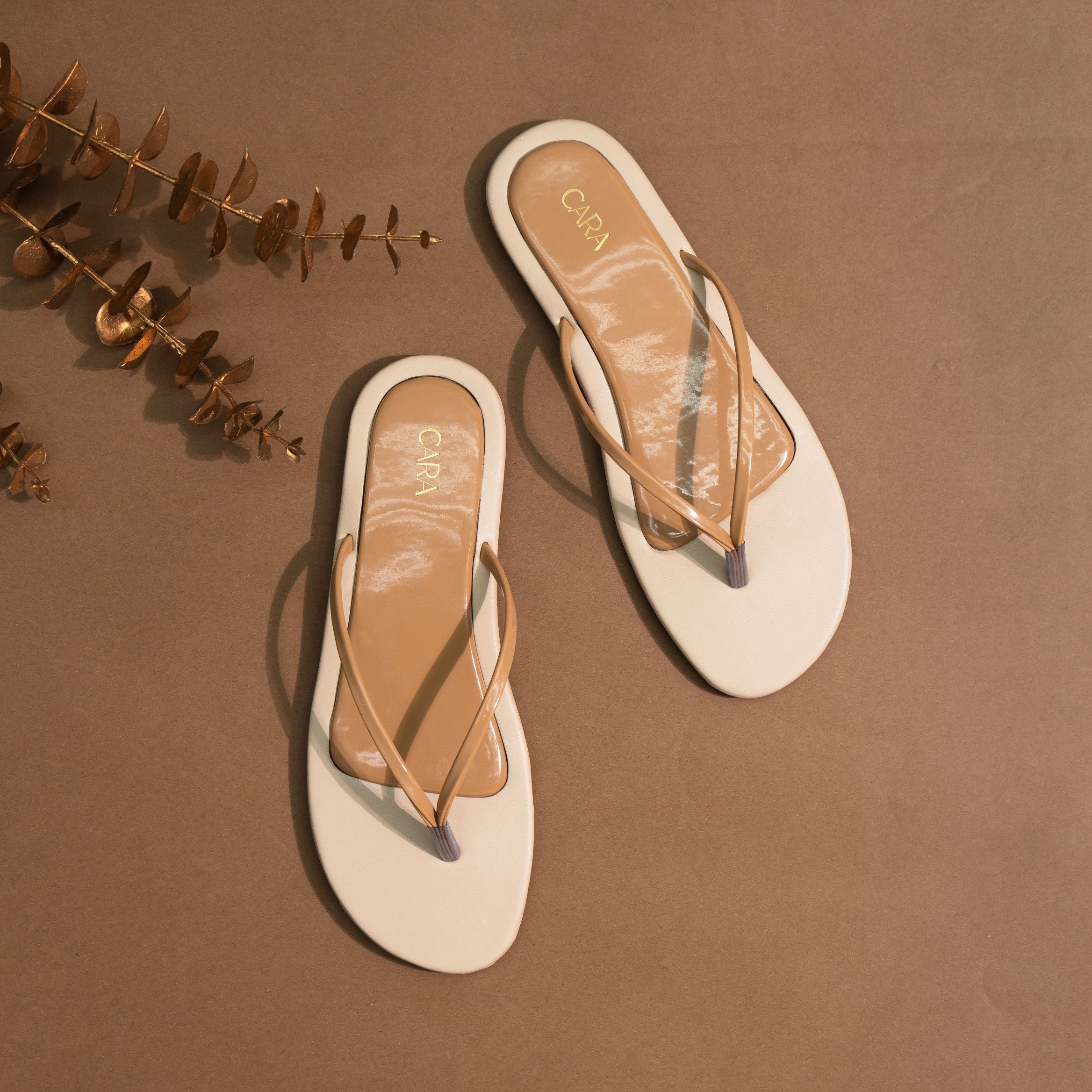 Beige Sleek & Comfy Flats  I Cara