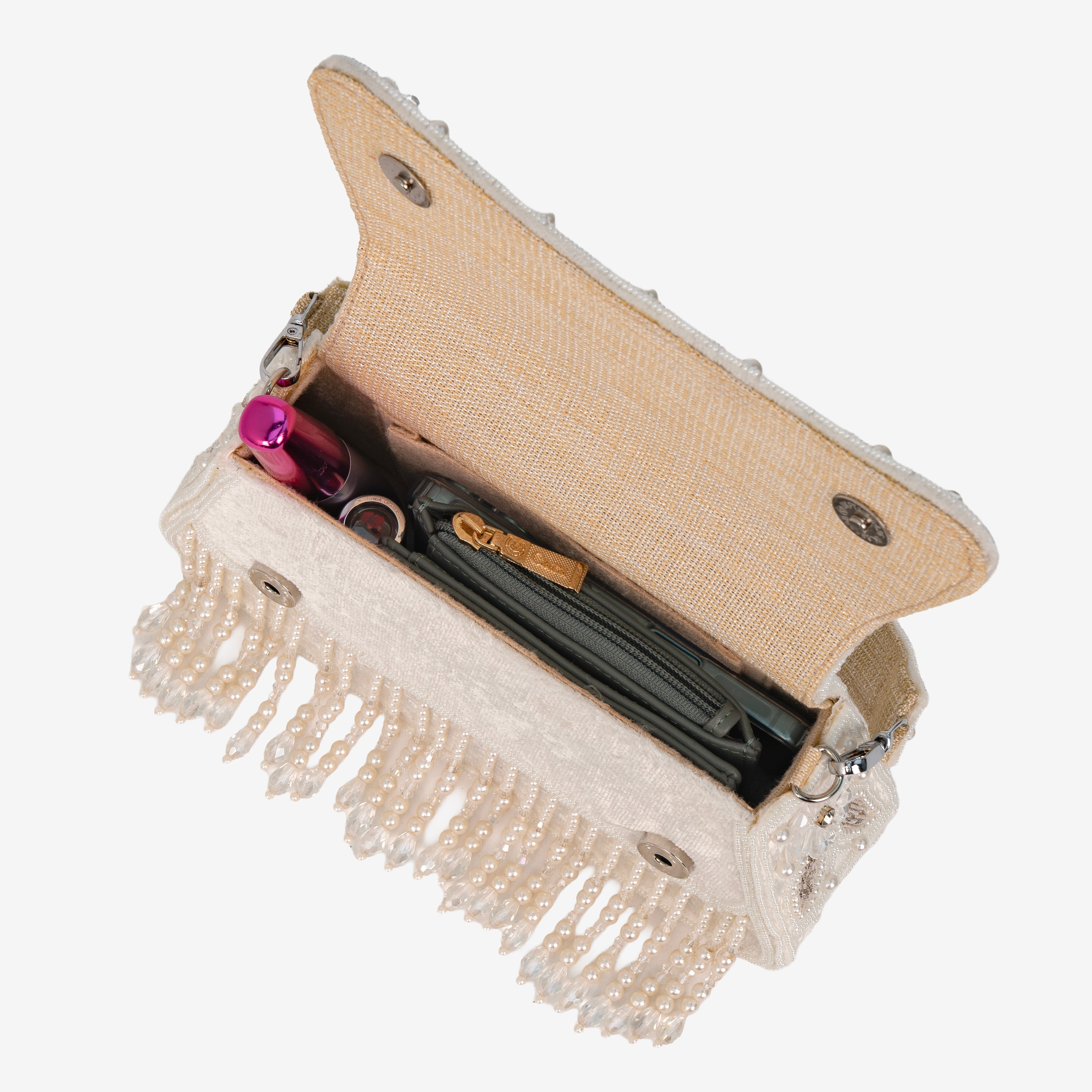 Intricate Beaded Party Shoulder Bag