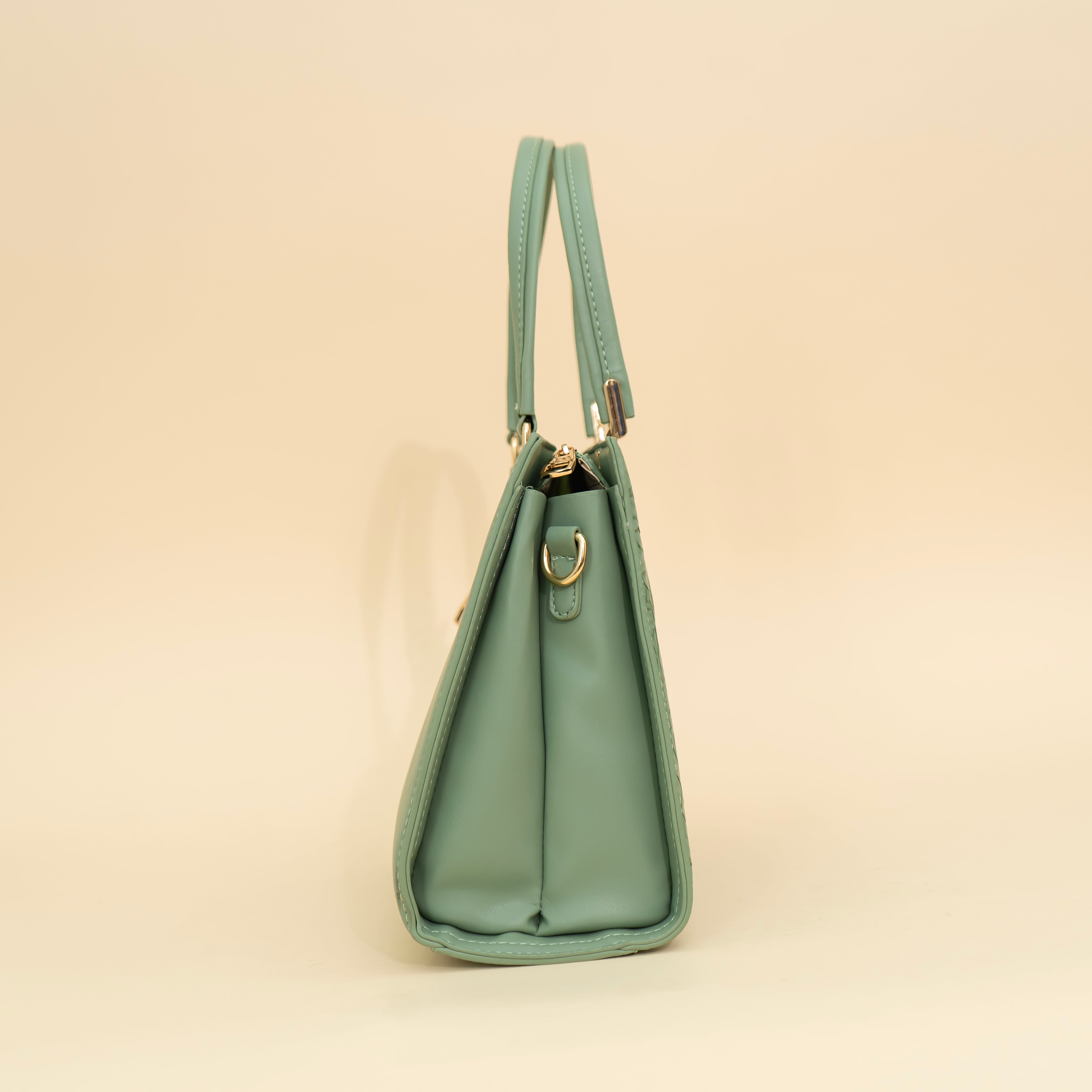 Blossom Green Handbag i cara