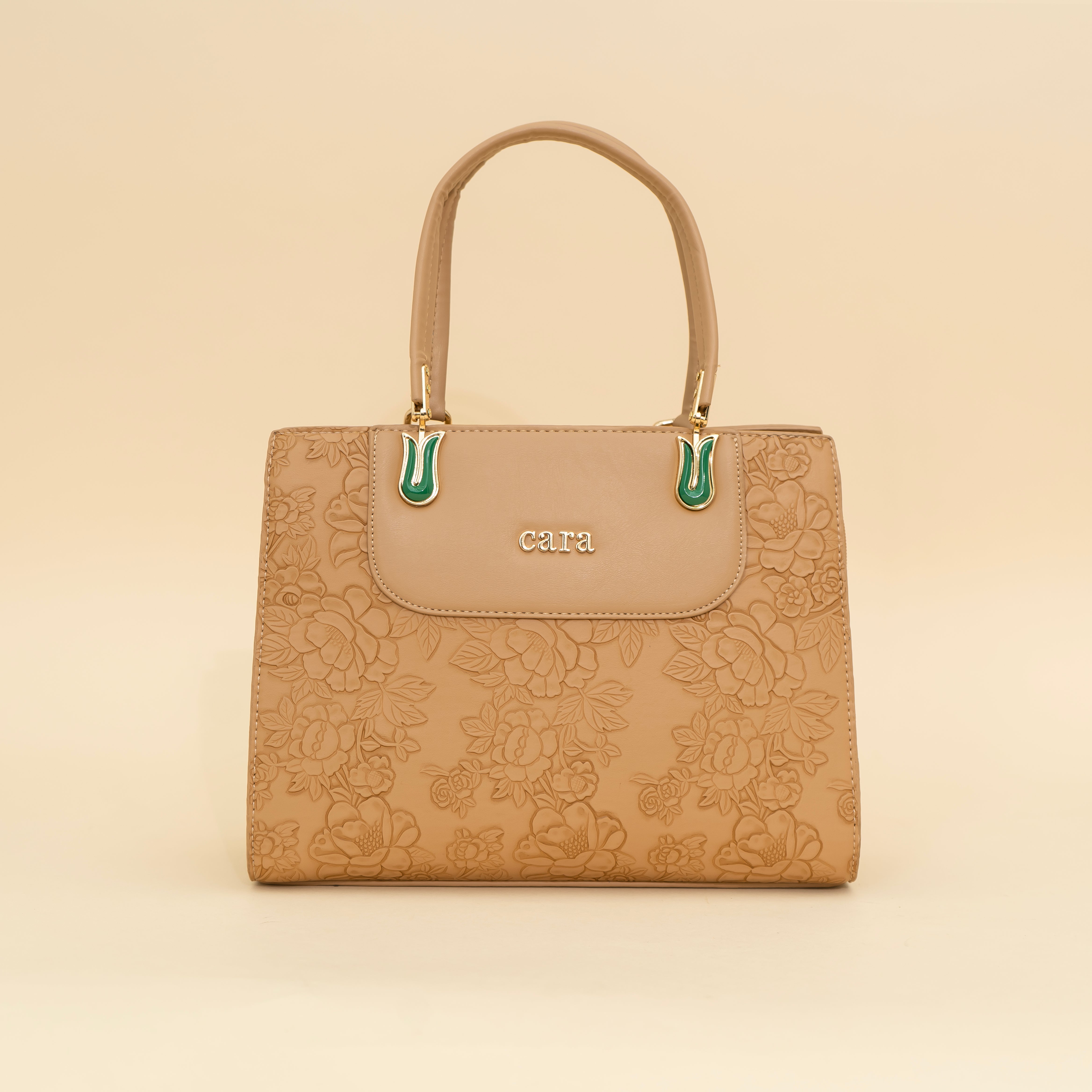 Blossom Bronze Handbag i cara