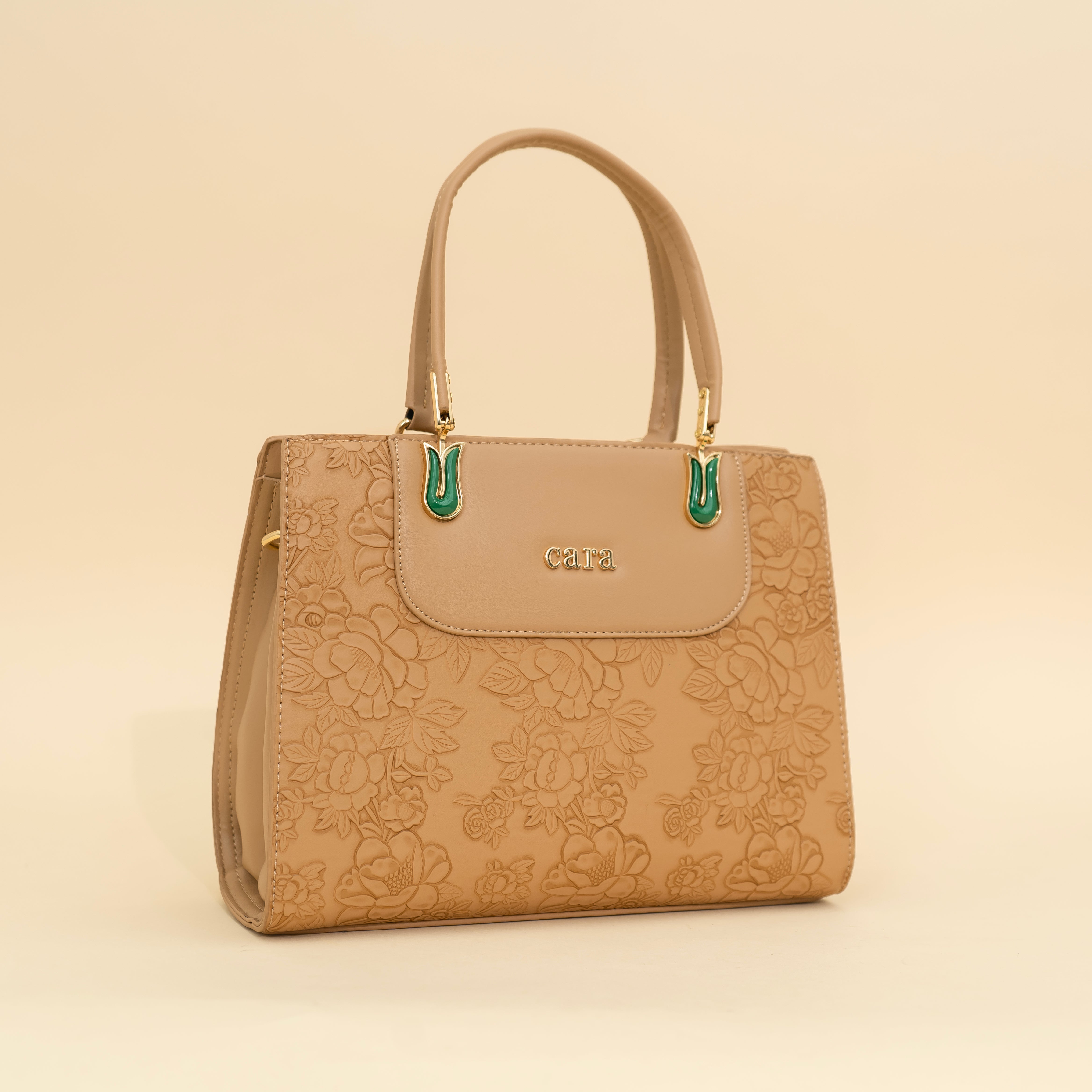 Blossom Bronze Handbag i cara