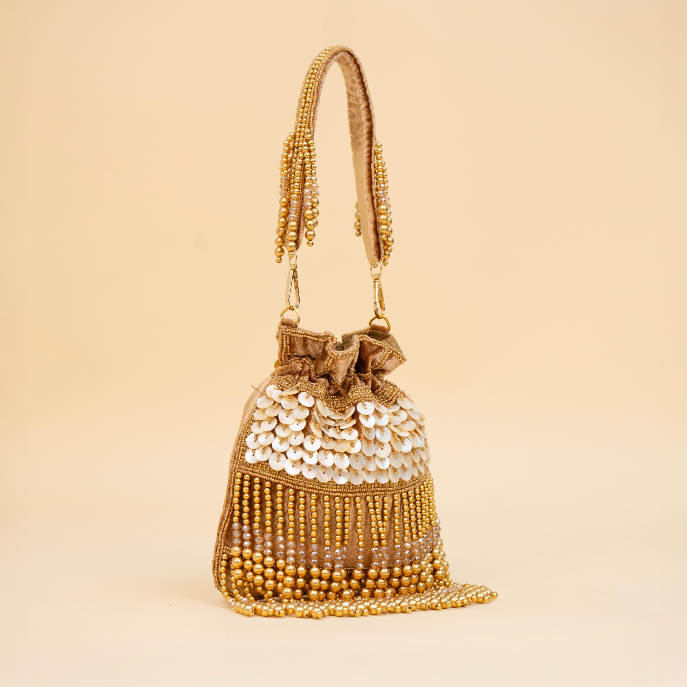 Royal Tassel Sequin Potli