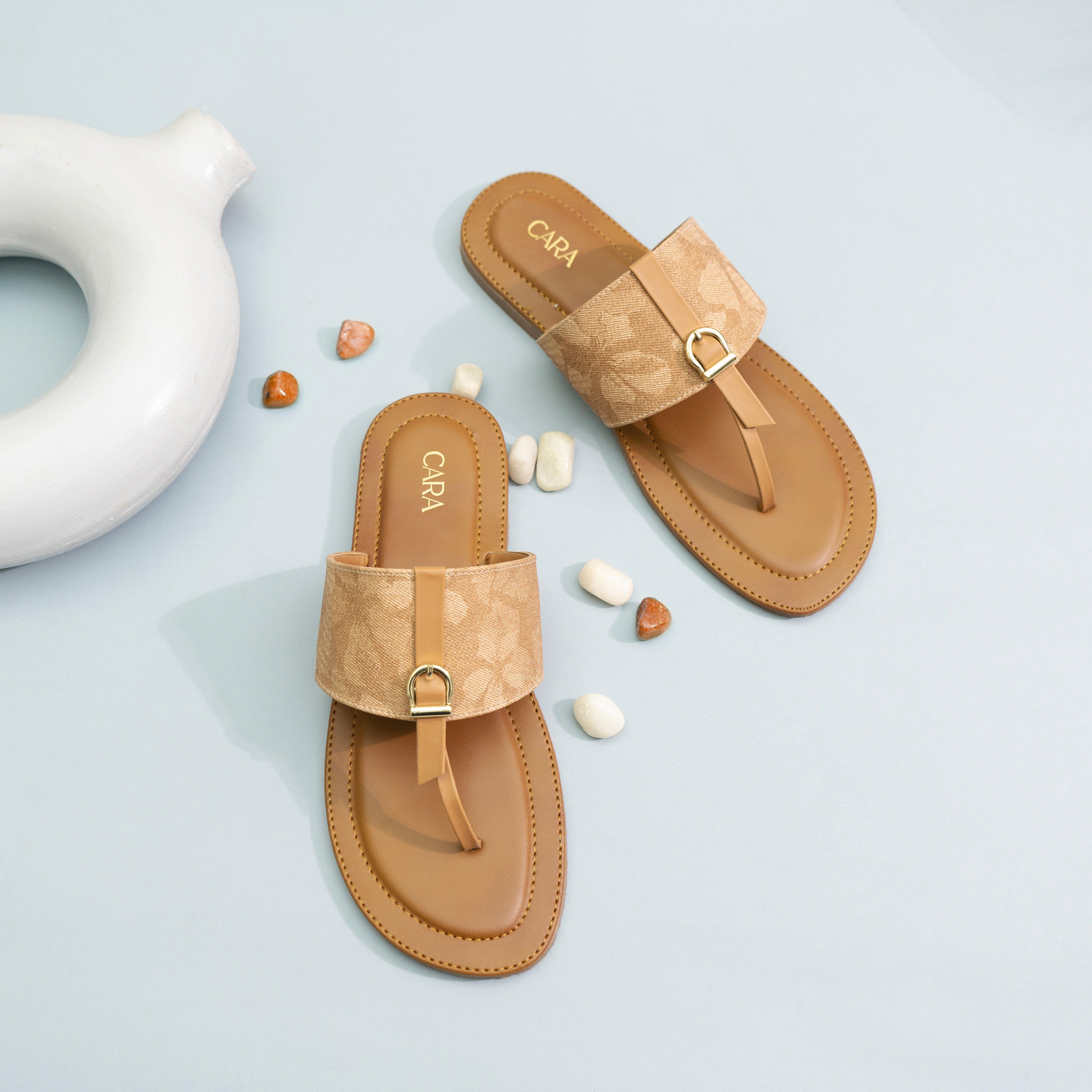 Brown T-Strap Flair I Cara