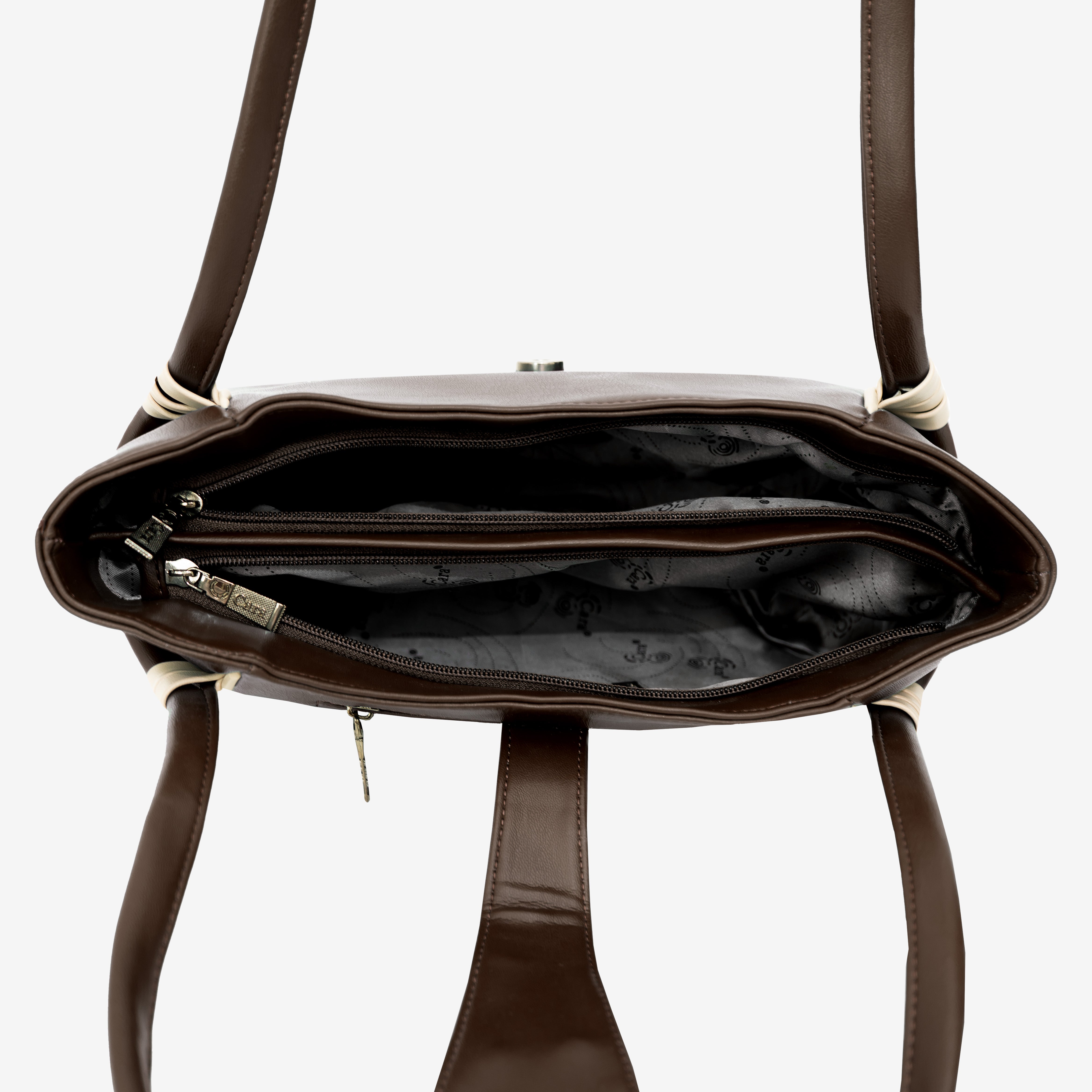 Dark Brown Boldly Dynamic HANDBAG I CARA