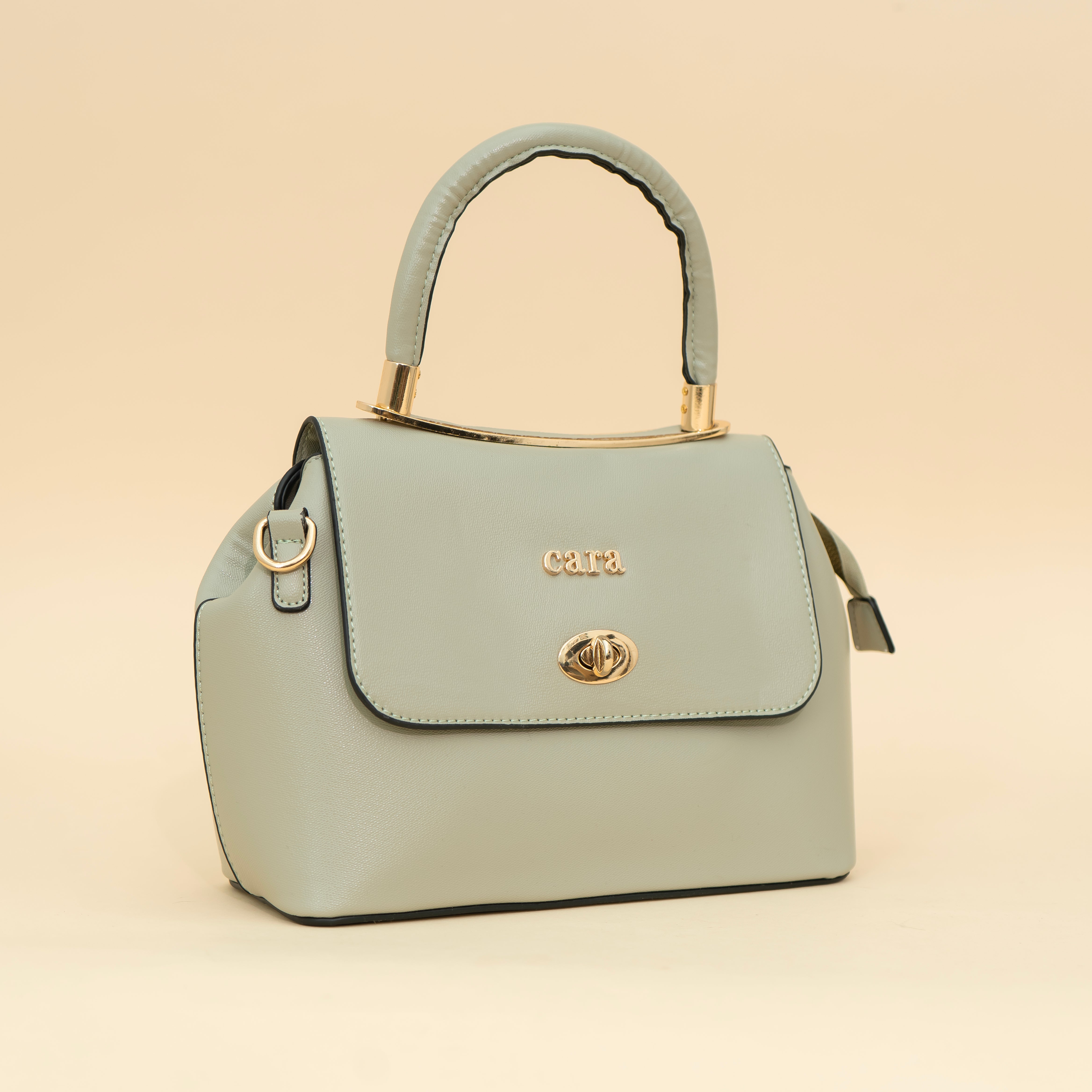 Adorable Pista Green Handbag I CARA