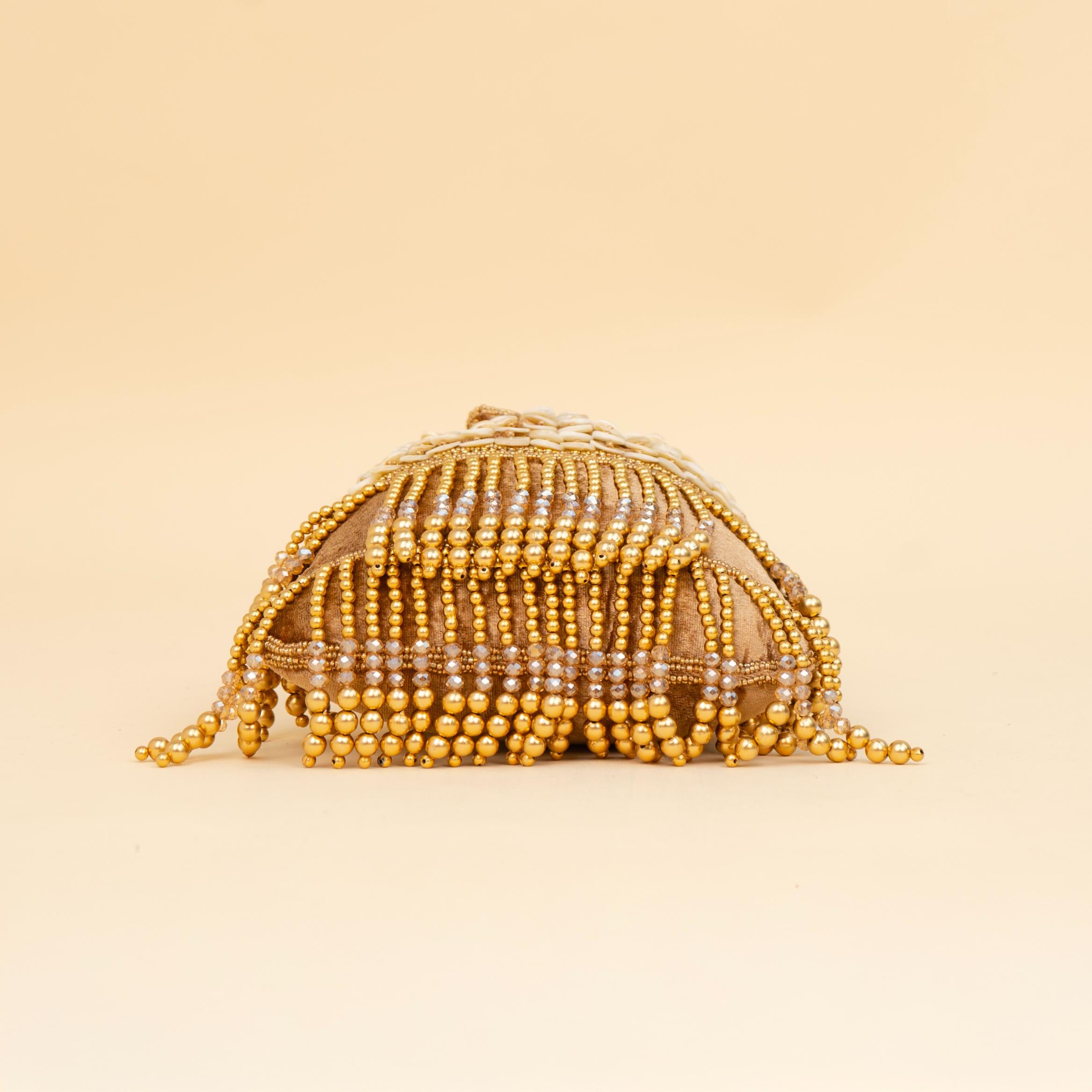 Royal Tassel Sequin Potli