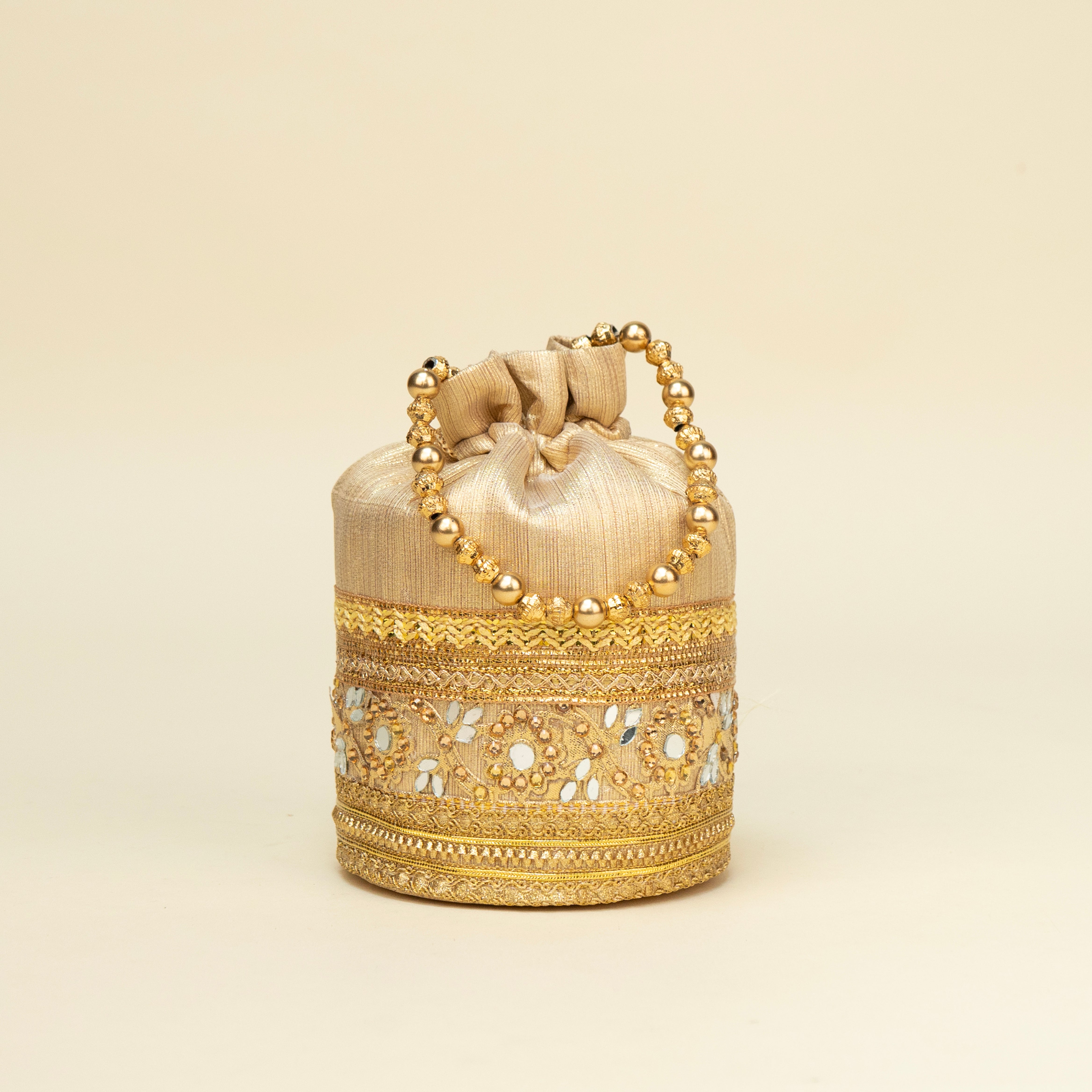Signature Gold Braid Potli