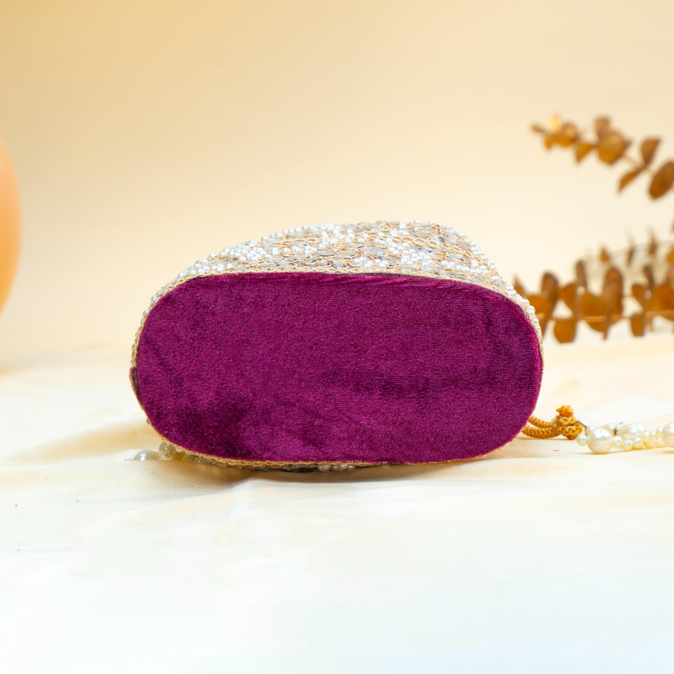 Grace Pearl Bead Potli
