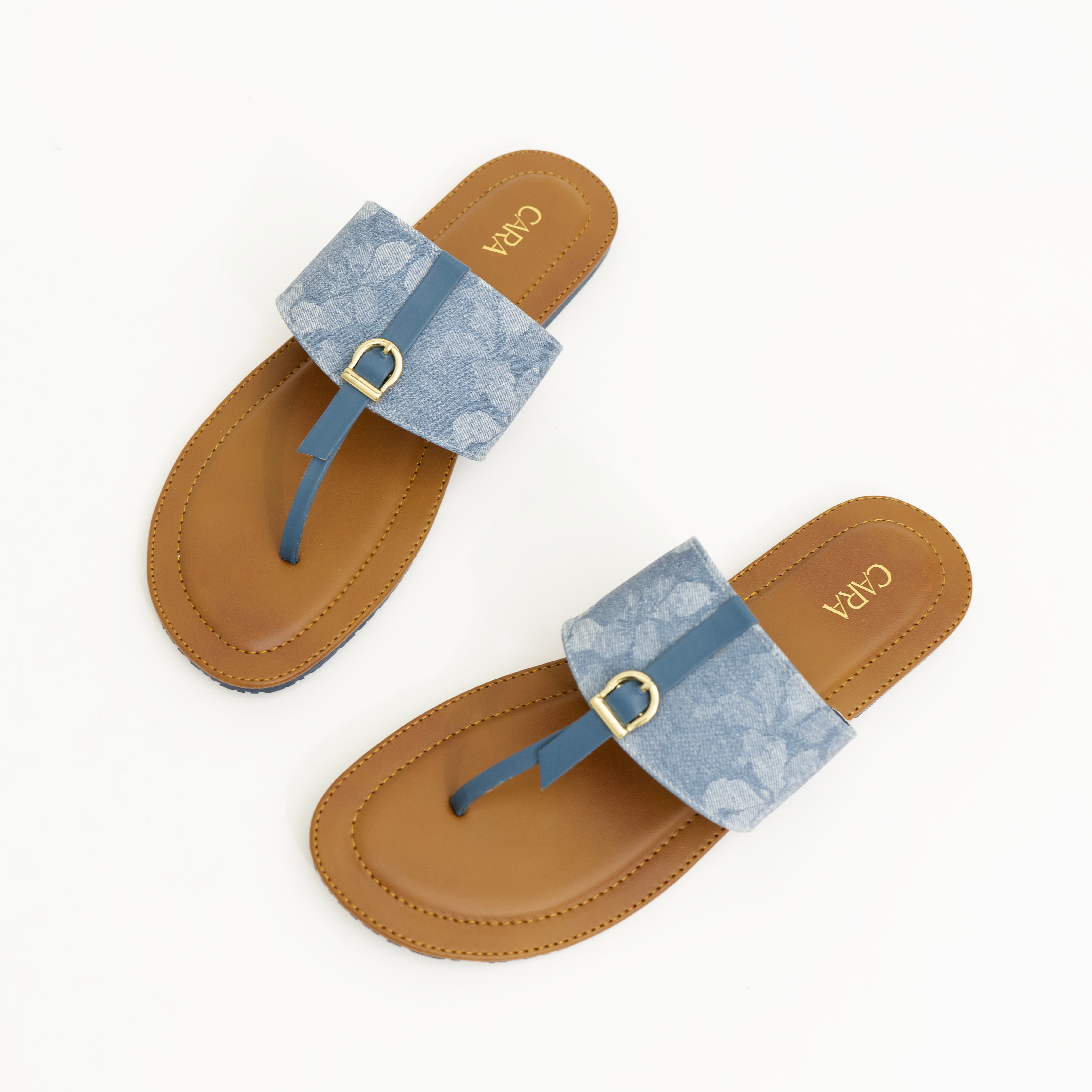 Blue T-Strap Flair I Cara