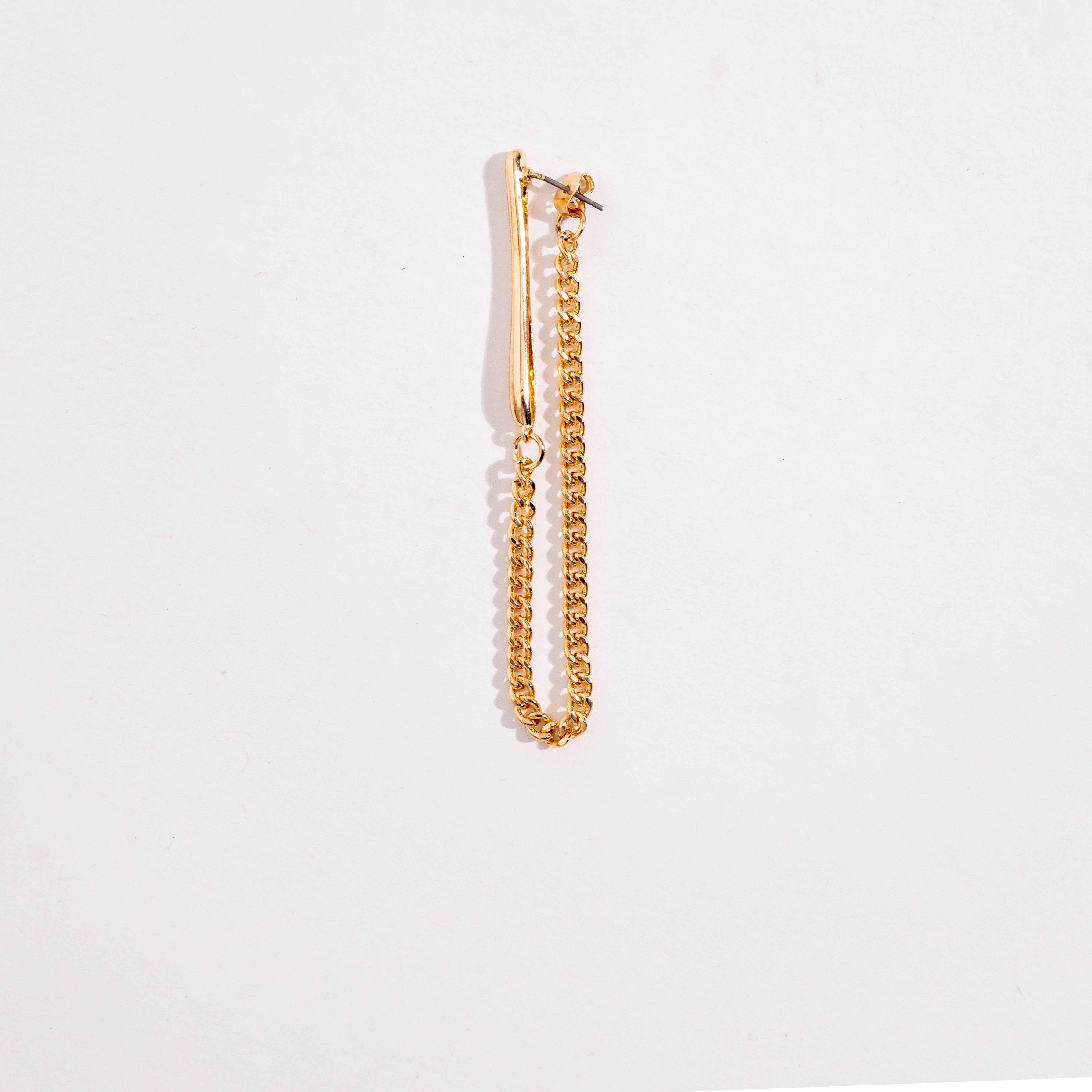 Drop chain earrings