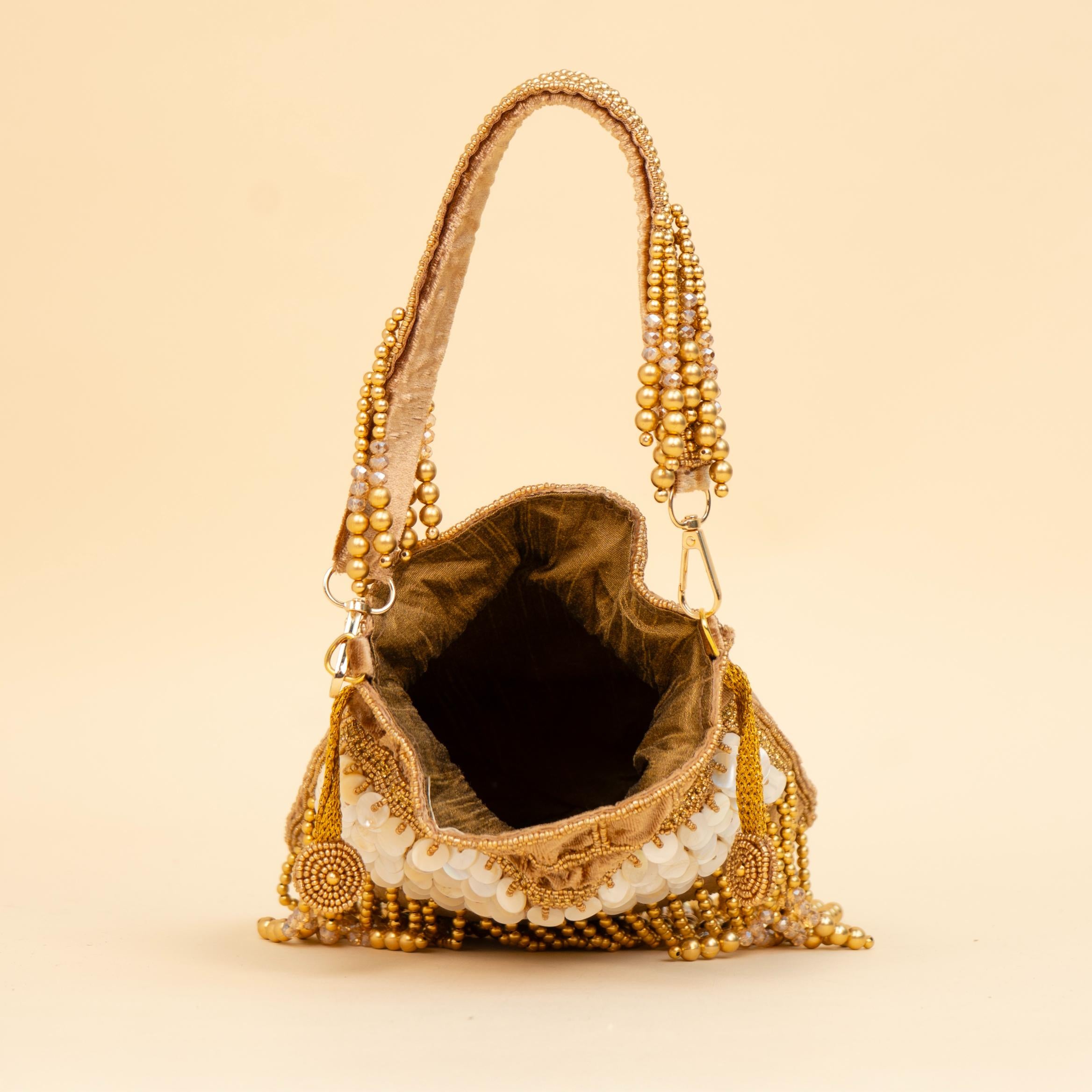 Royal Tassel Sequin Potli