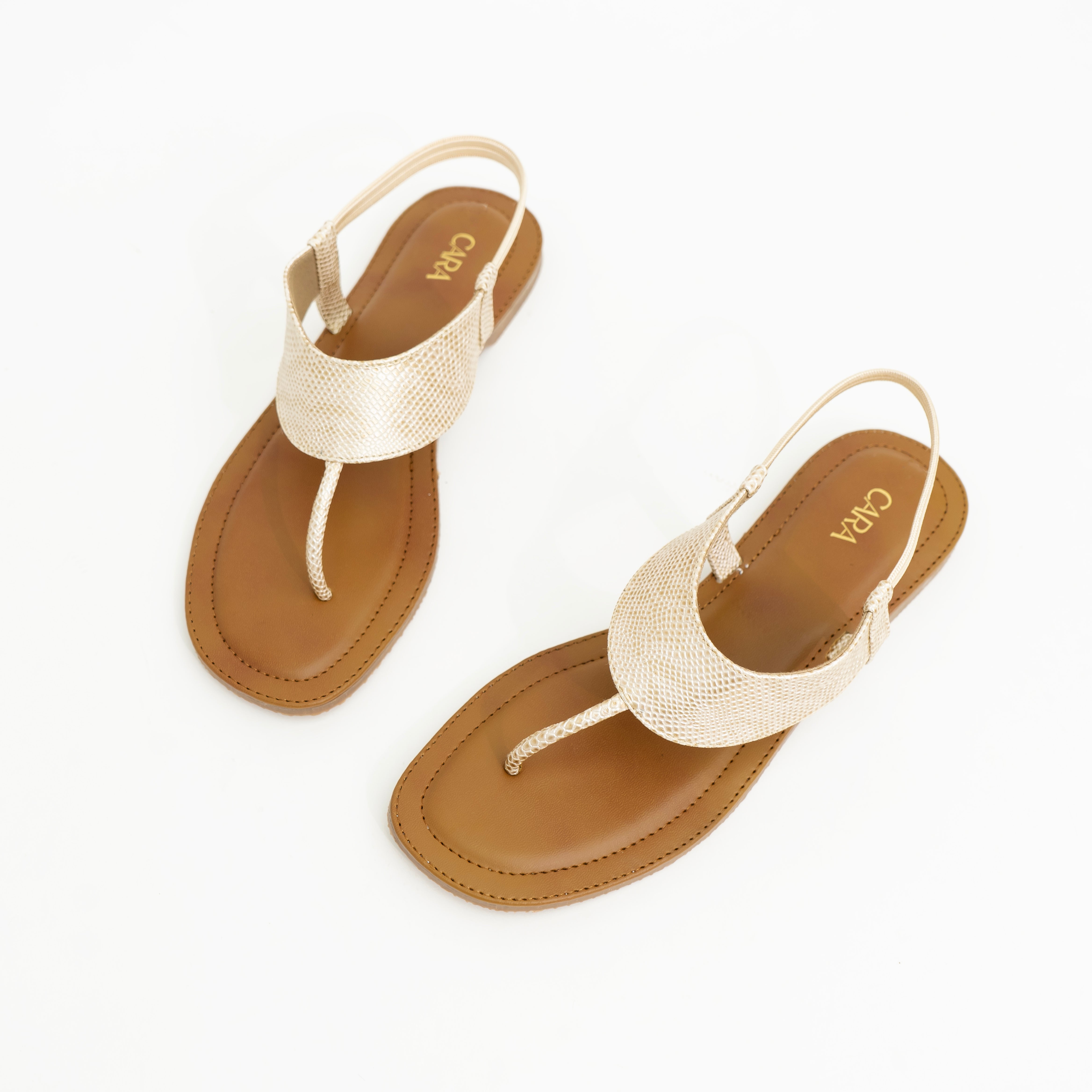 The Classic Beige T-Strap | Cara