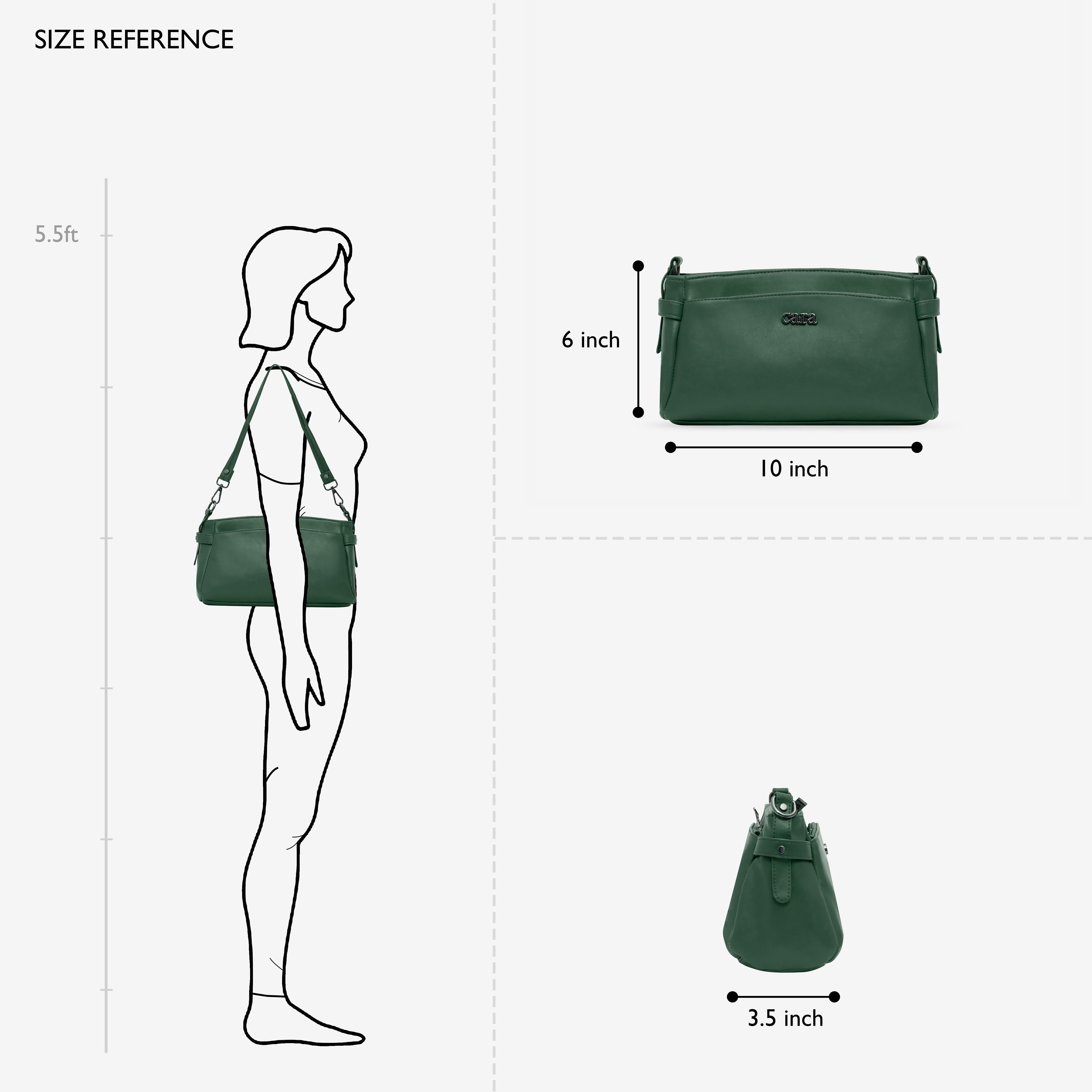 Olive Green Weekend Carry sling | Cara