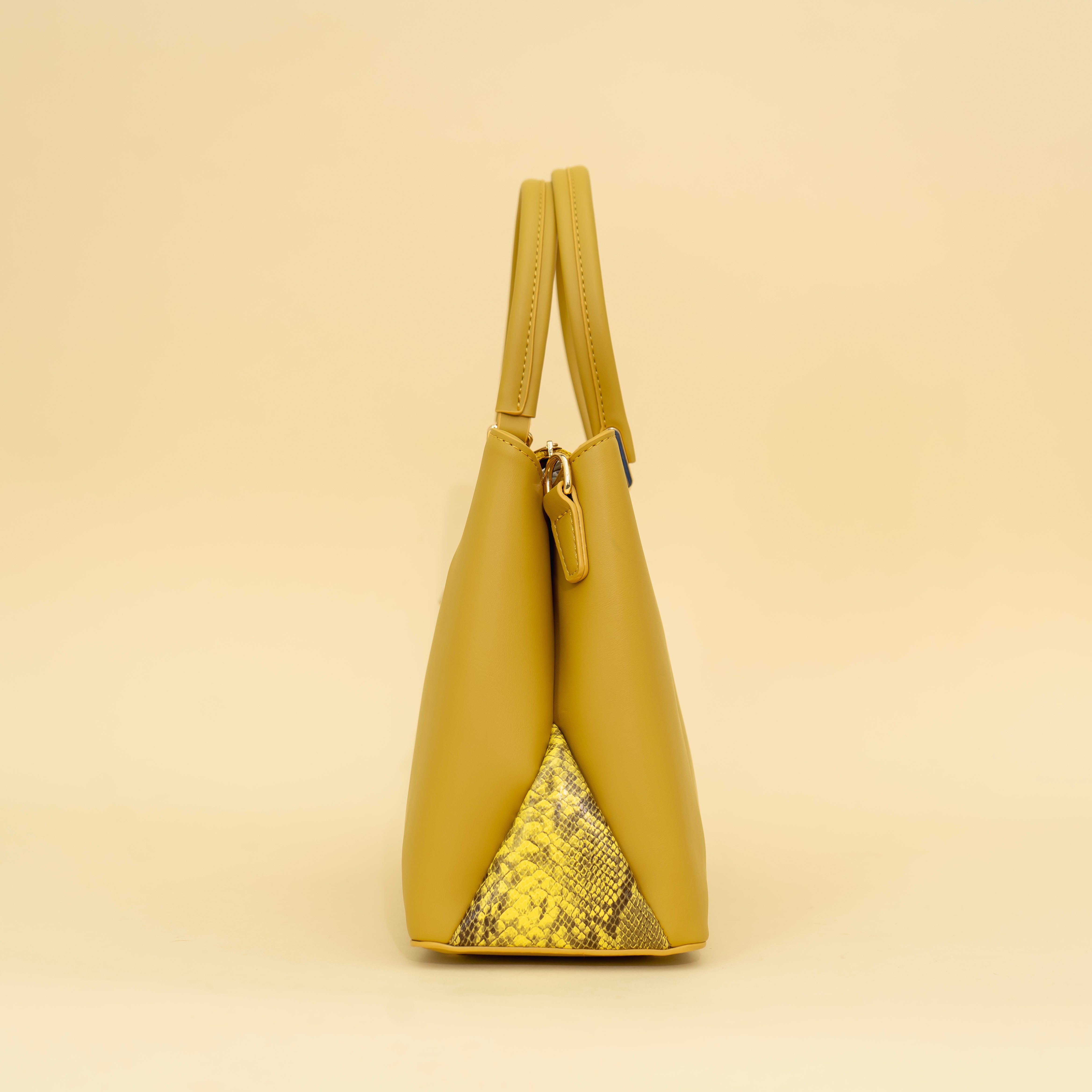 Haute Mustard Yellow Handbag I CARA