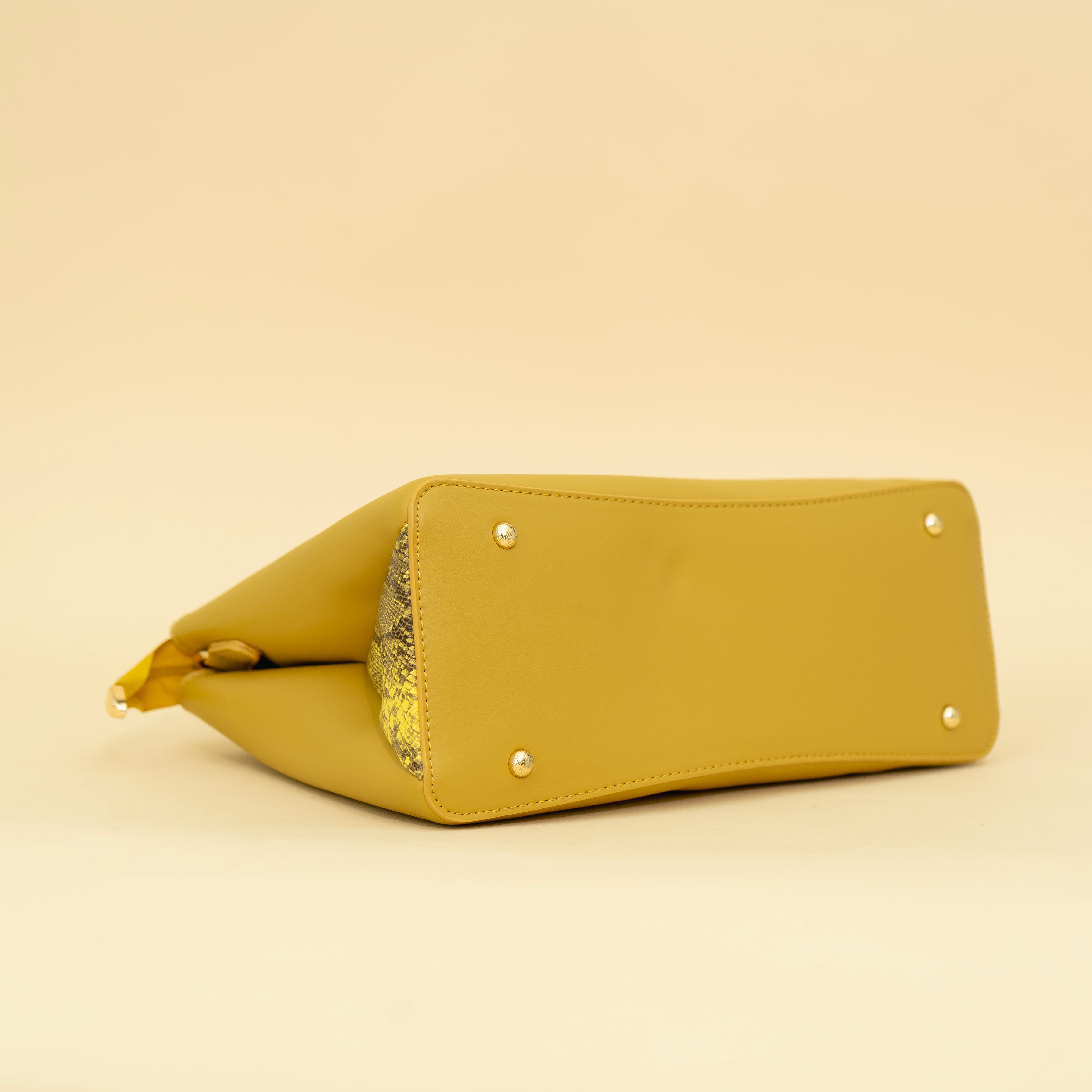 Haute Mustard Yellow Handbag I CARA