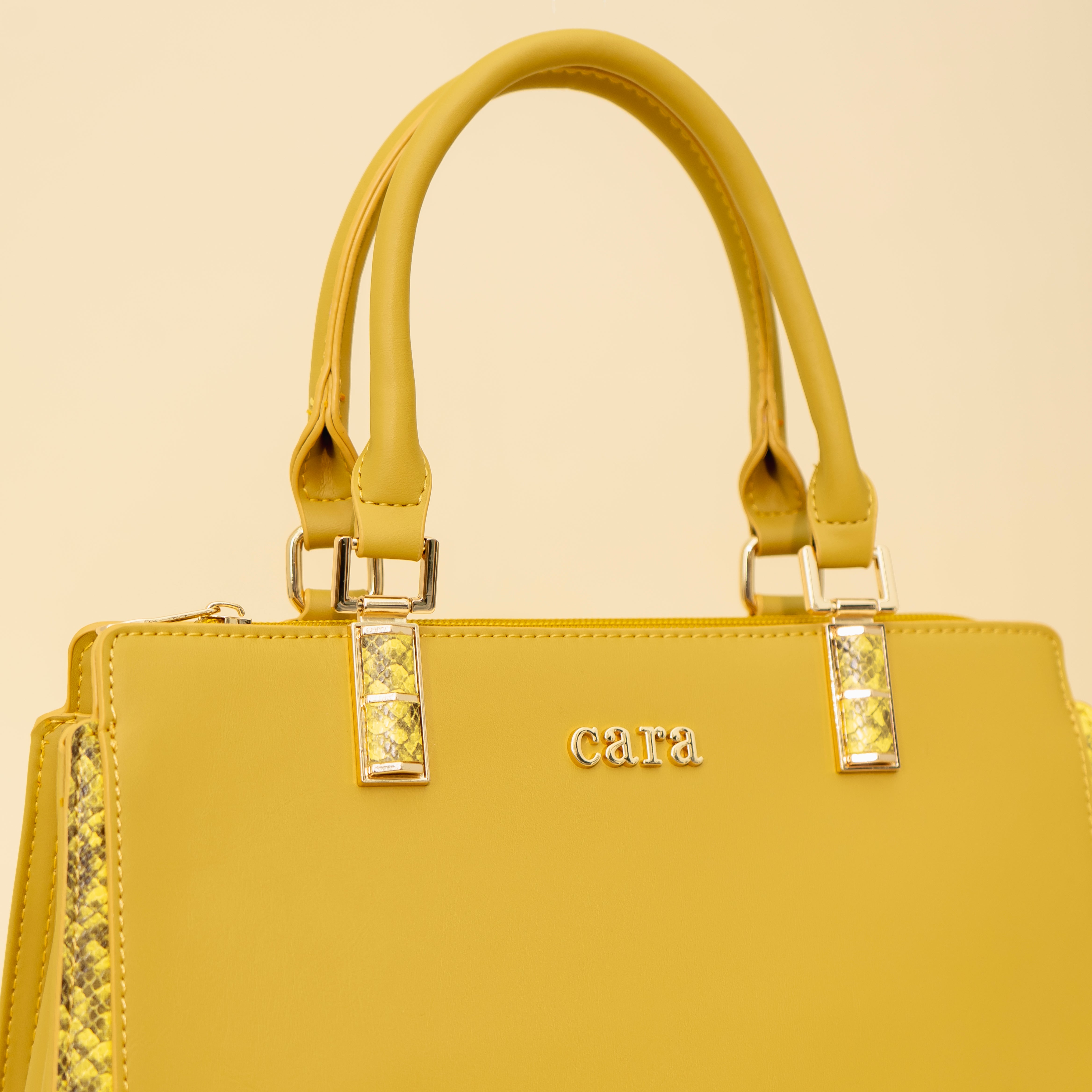 Dazzling Mustard Yellow Handbag I CARA