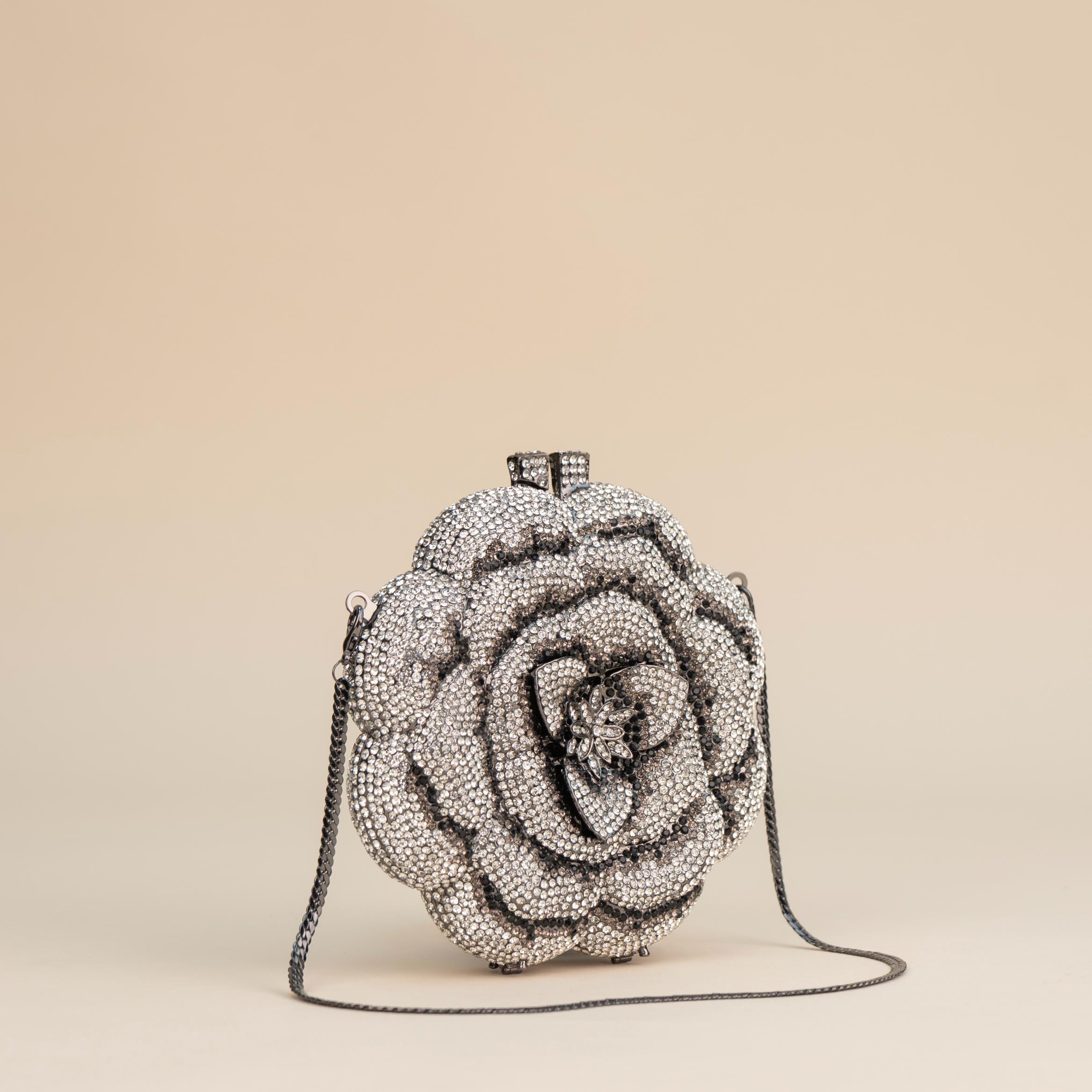 Crystal Rose Bling Clutch