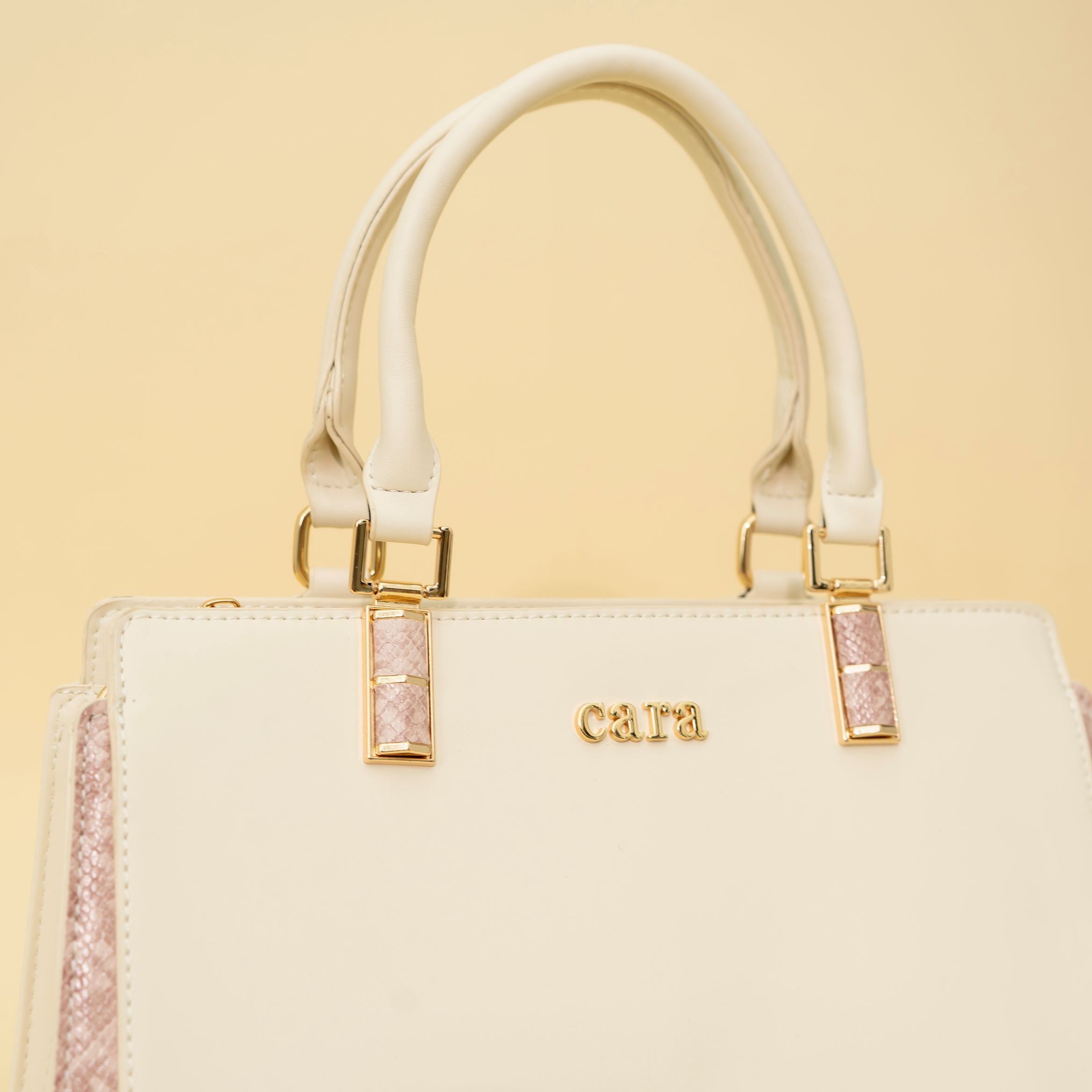 Dazzling Beige Handbag I CARA