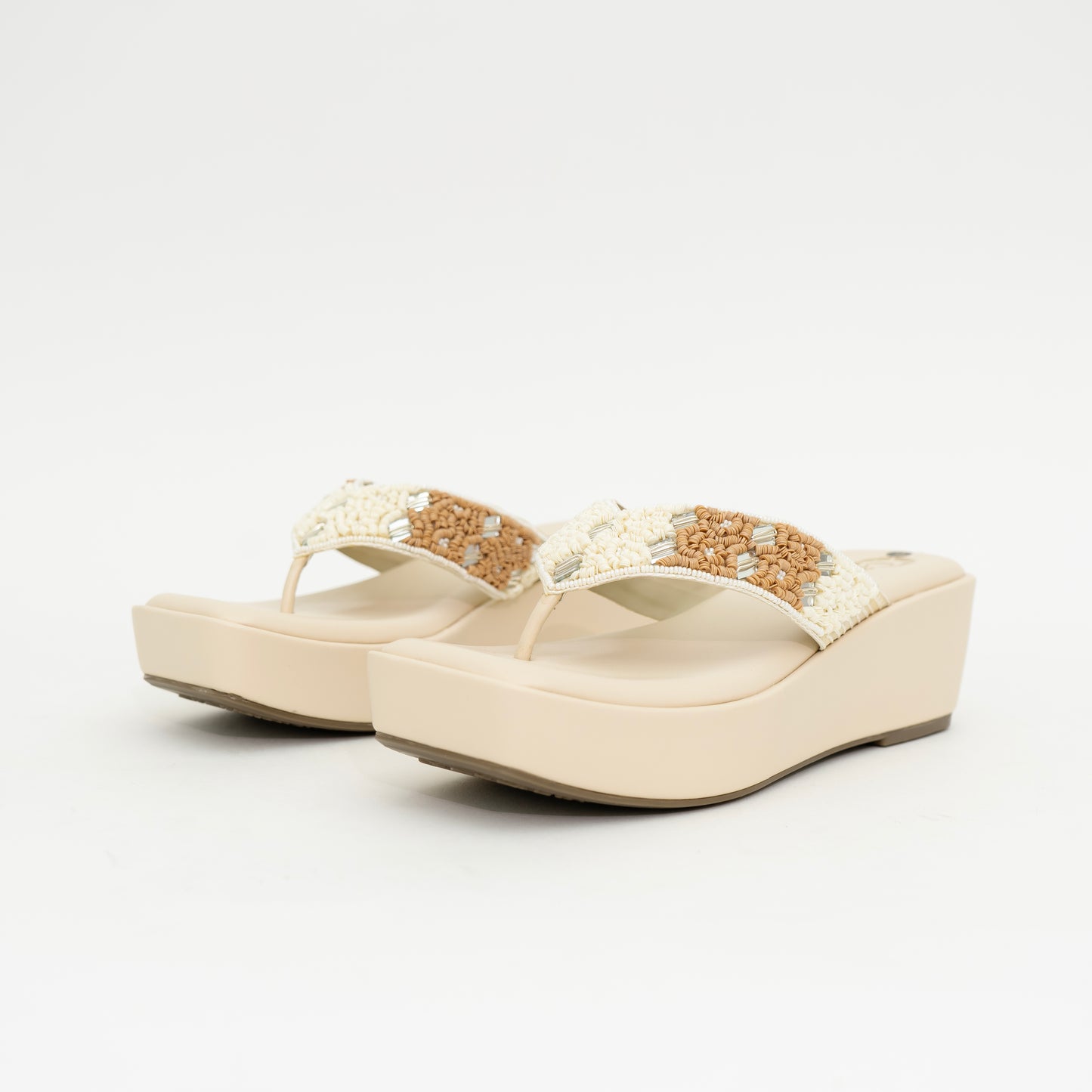 Beige Nazakat Wedge I Cara