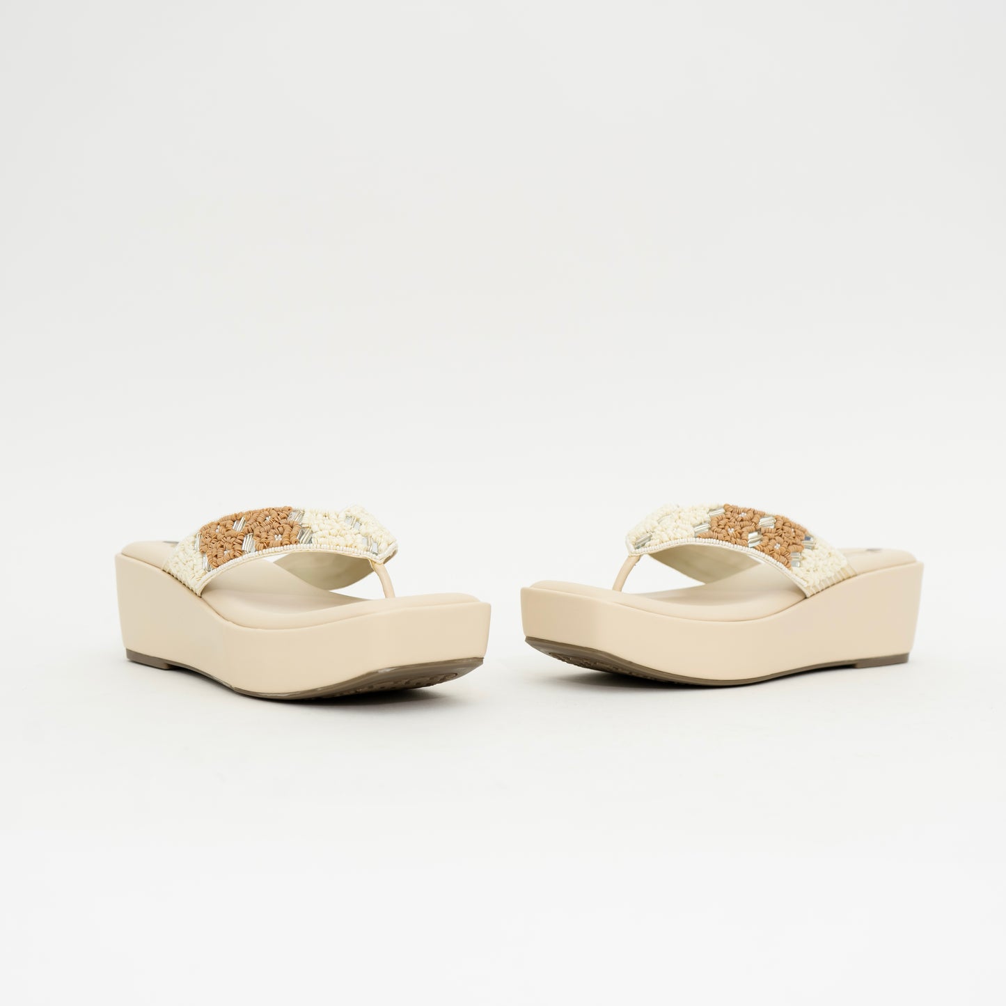 Beige Nazakat Wedge I Cara