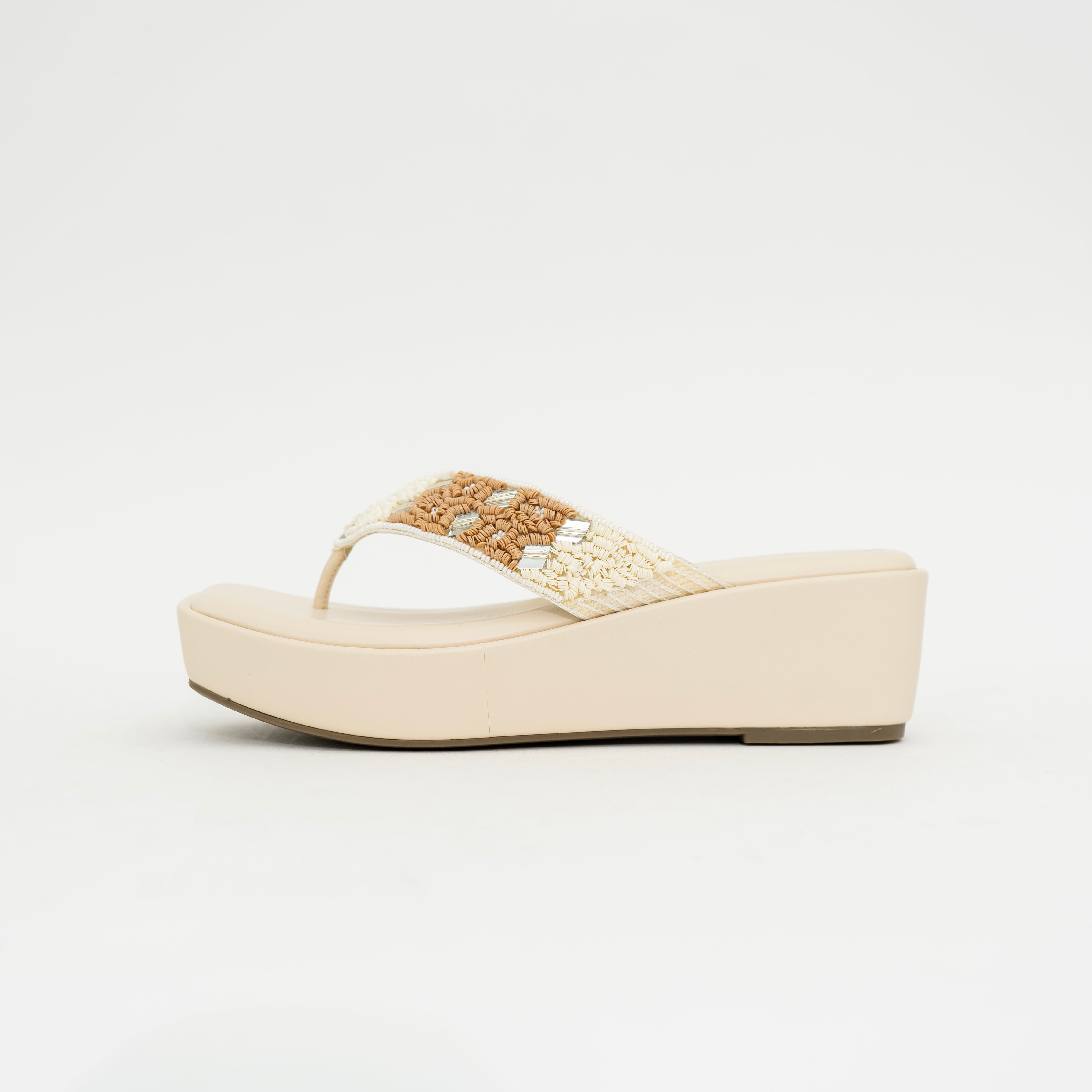 Beige Nazakat Wedge I Cara