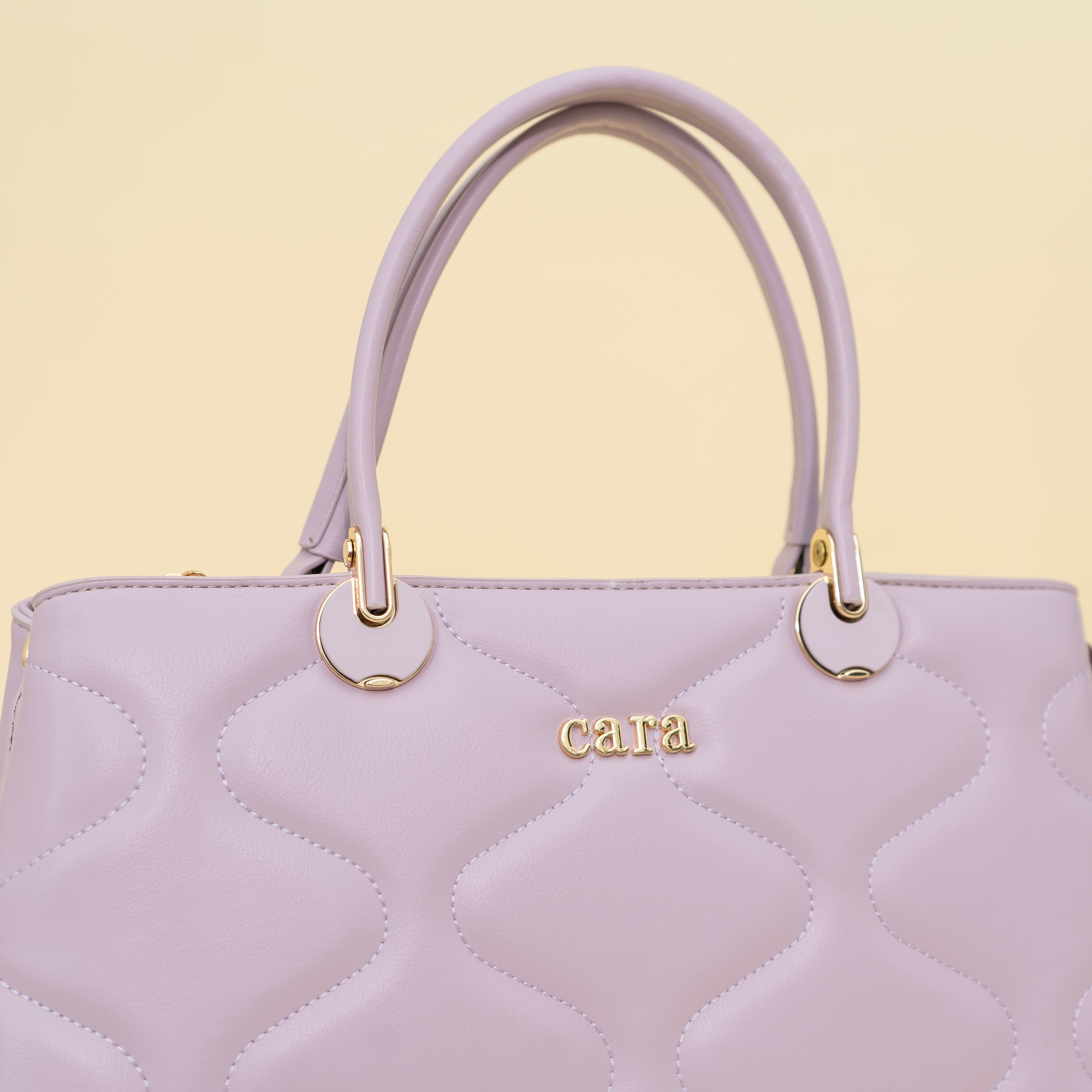 Lavender Quilted Handbag  I CARA