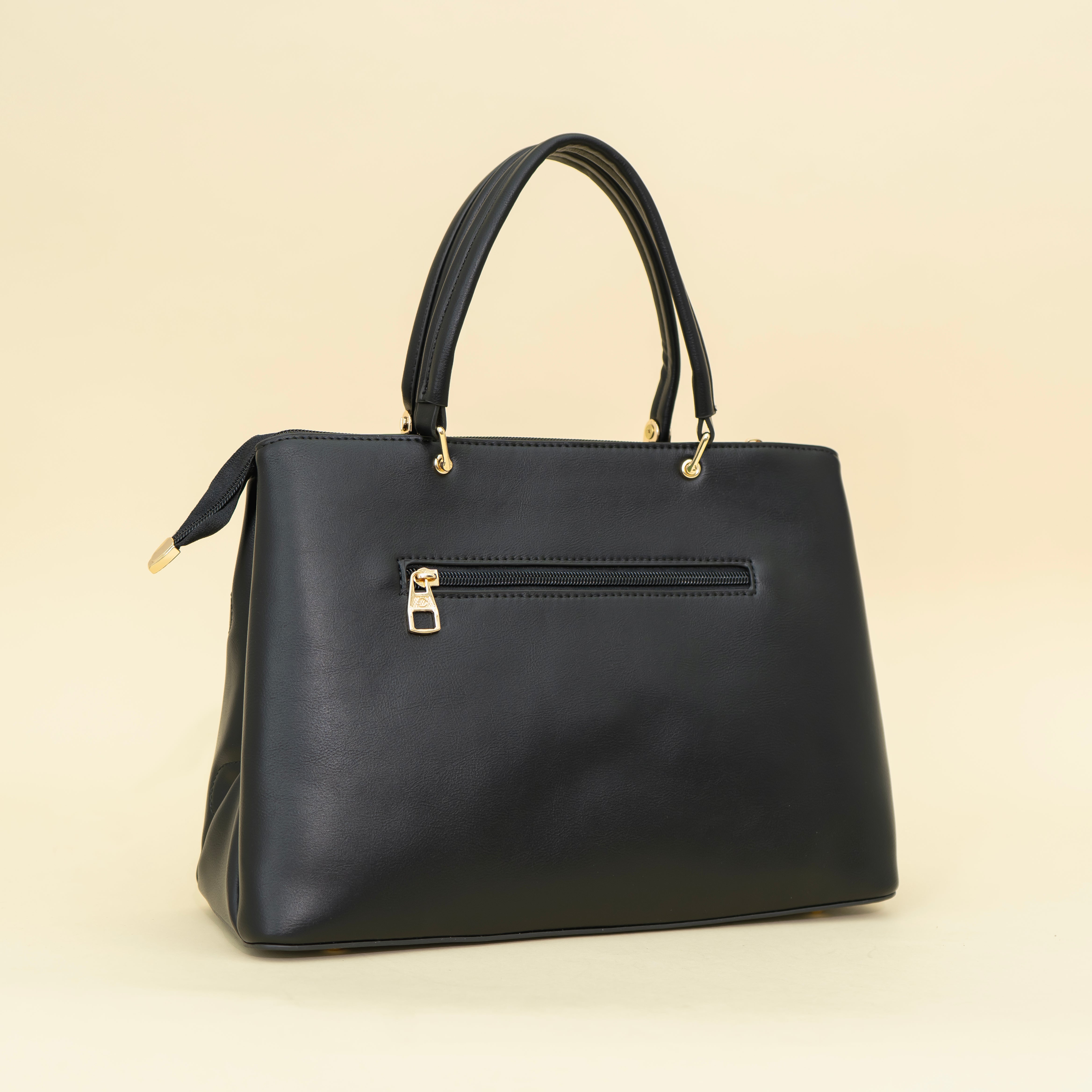 Black Quilted Handbag  I CARA