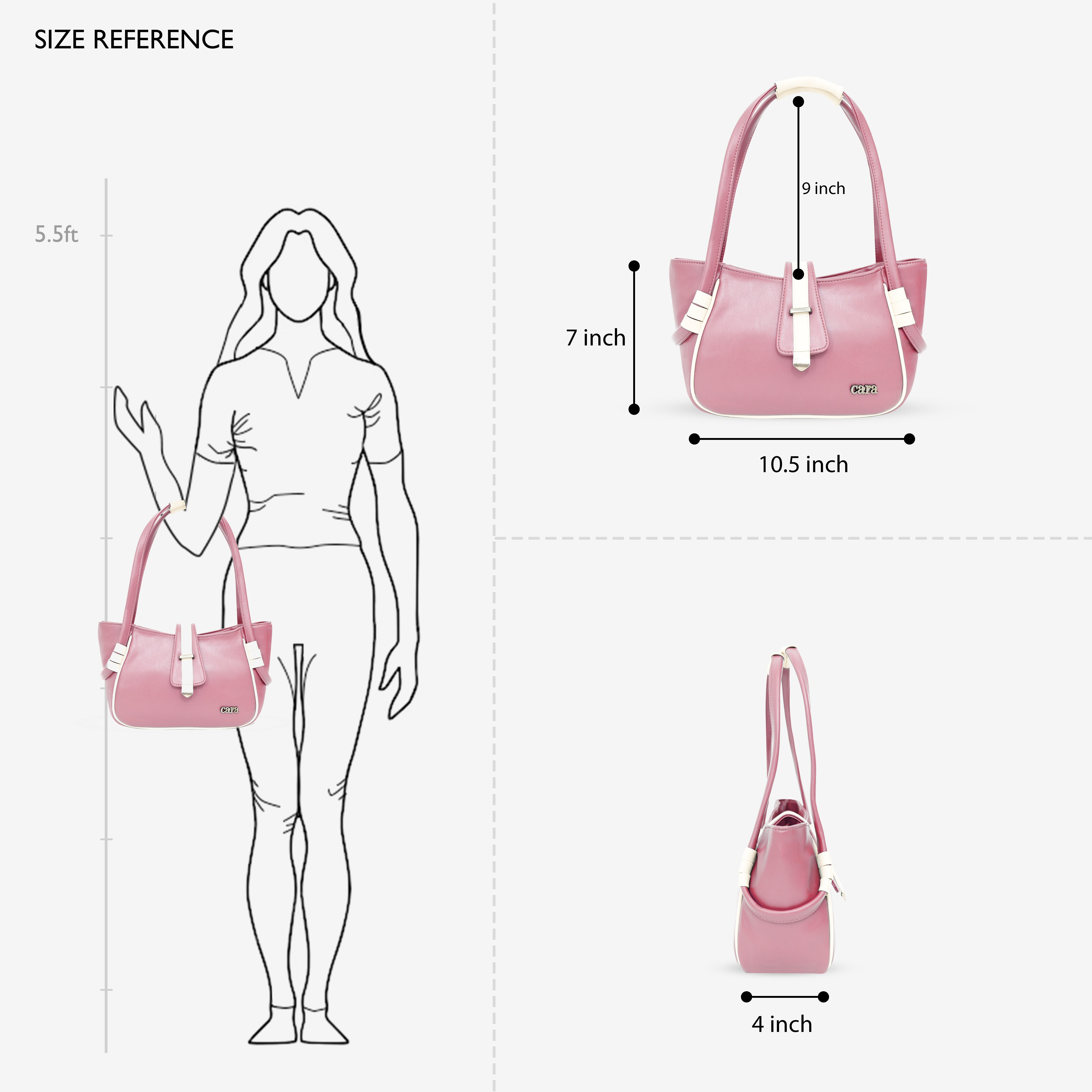 Pink Boldly Dynamic HANDBAG I CARA