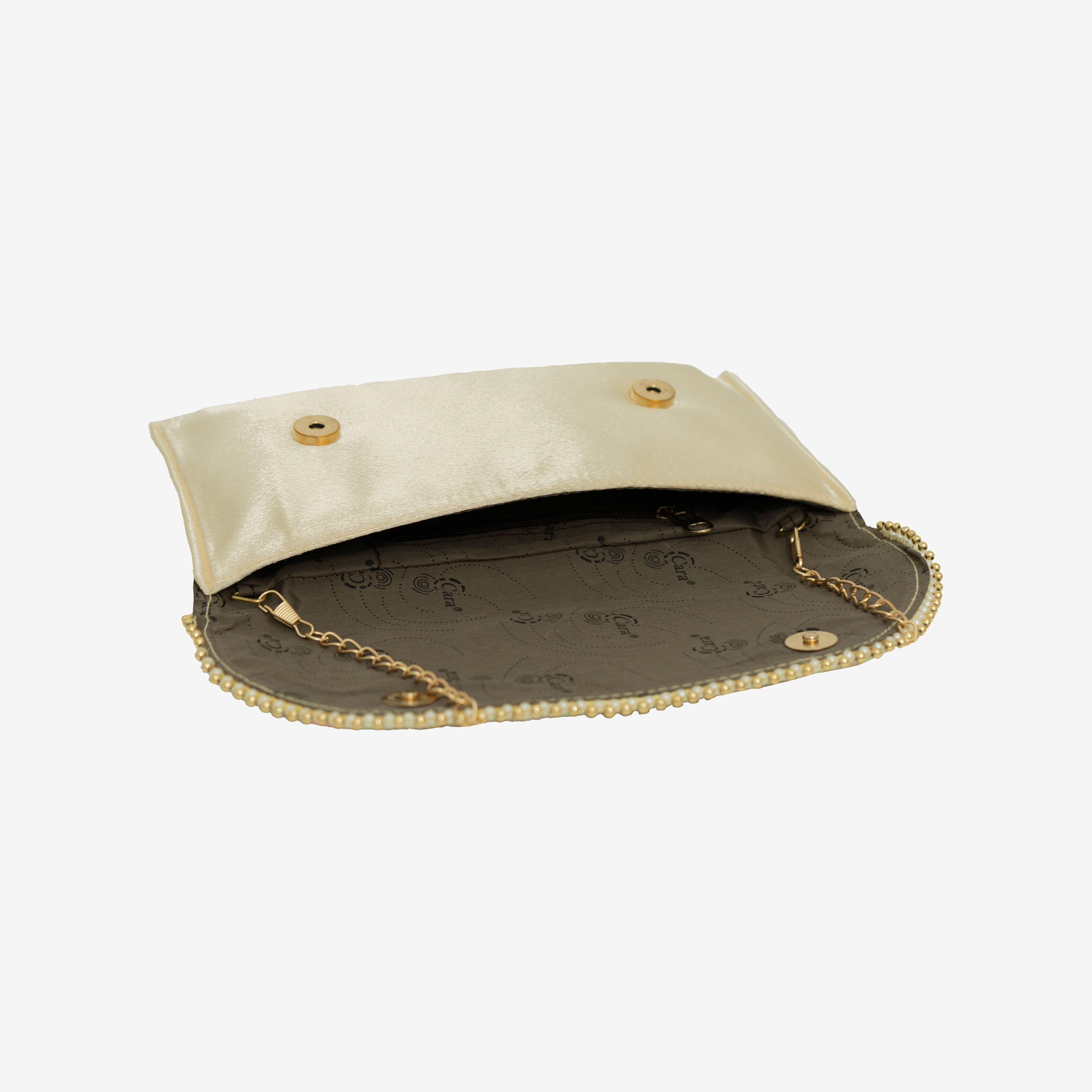 Embroidered Splendor clutch  I Cara