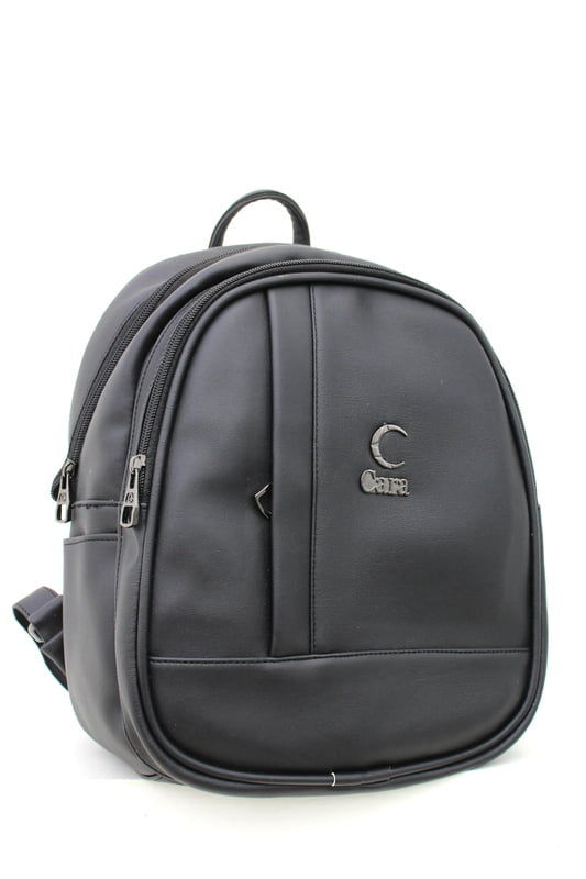 Backpack With Front Zip Strips Design