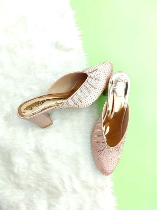 Party Wear Designer Mules For Women By Cara Fashion