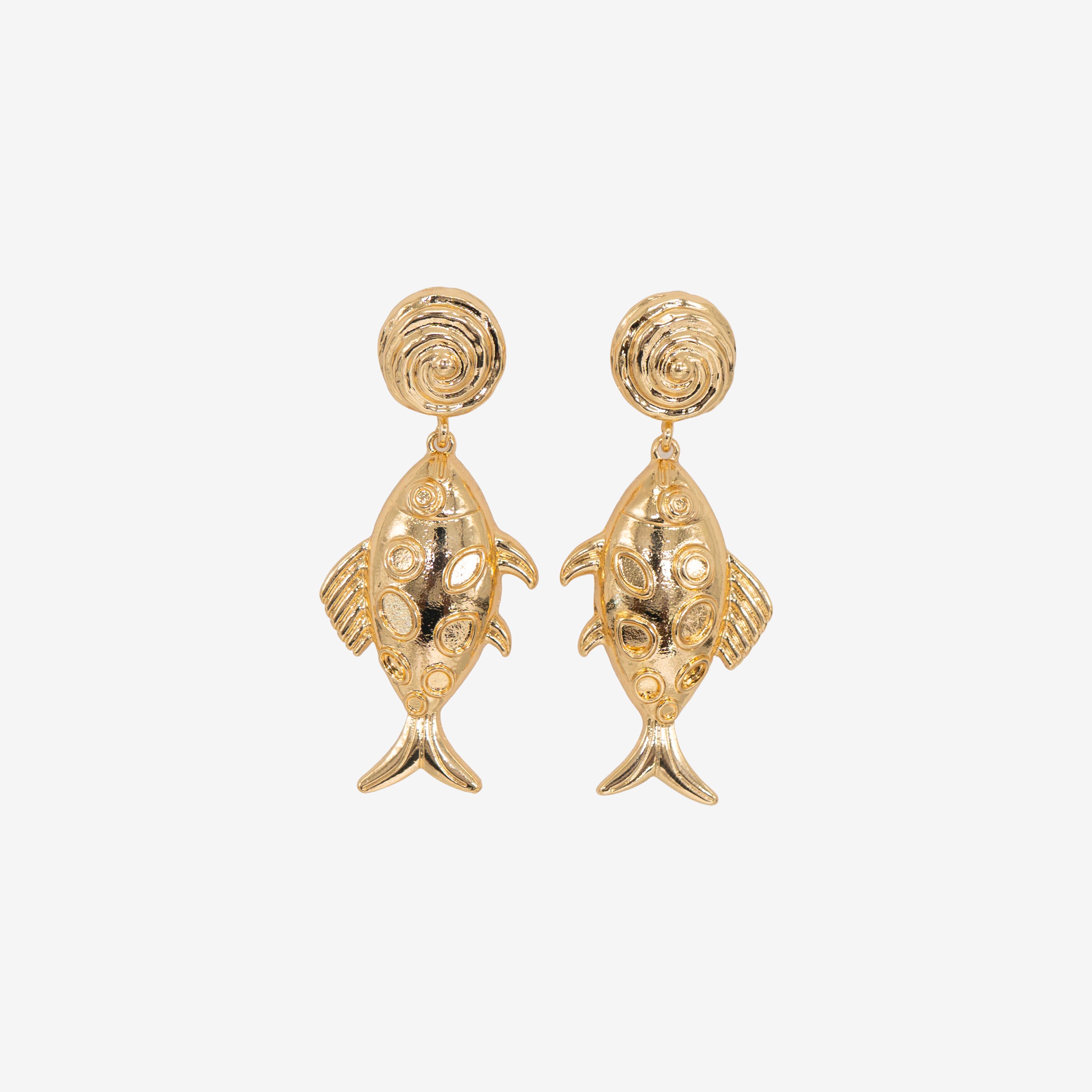 Opal Fish Earrings