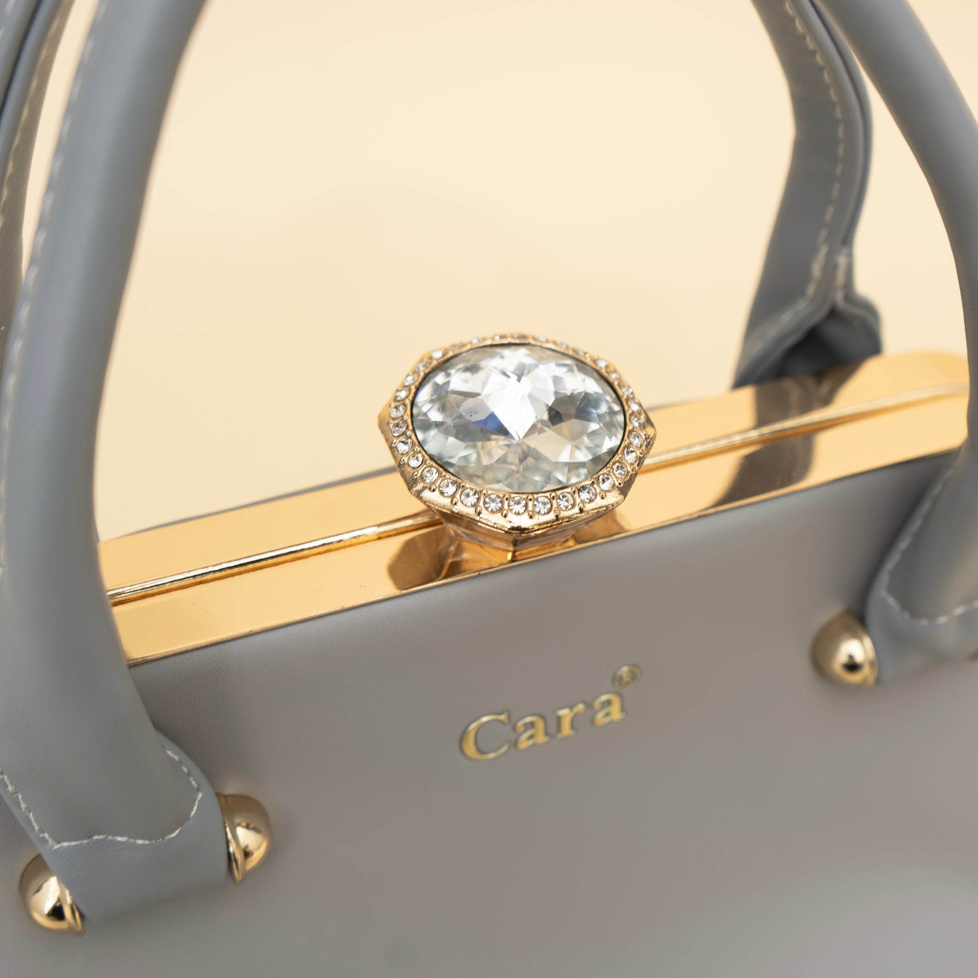 Cara's Glossy Glide satchel bag