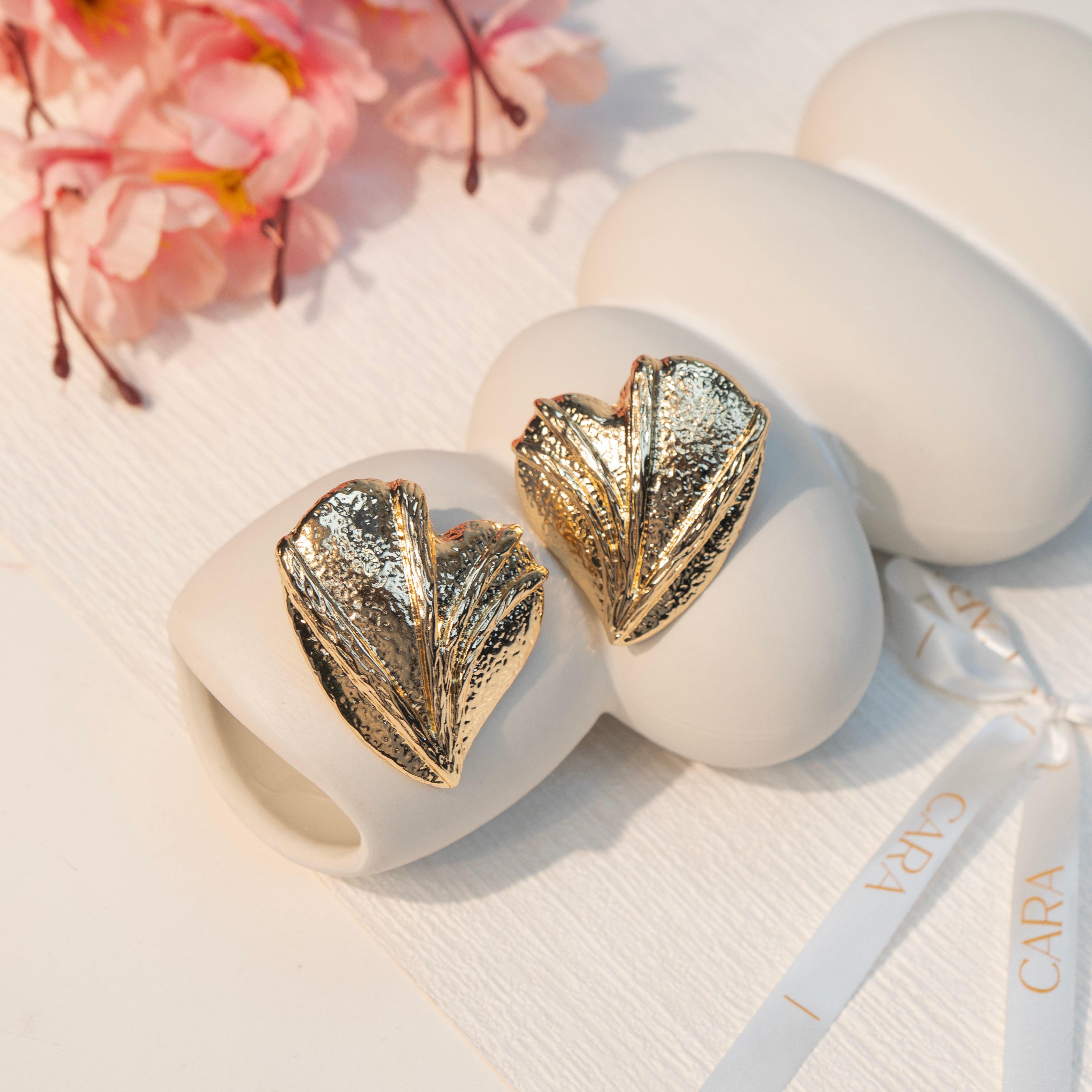 Velour Heart Earrings