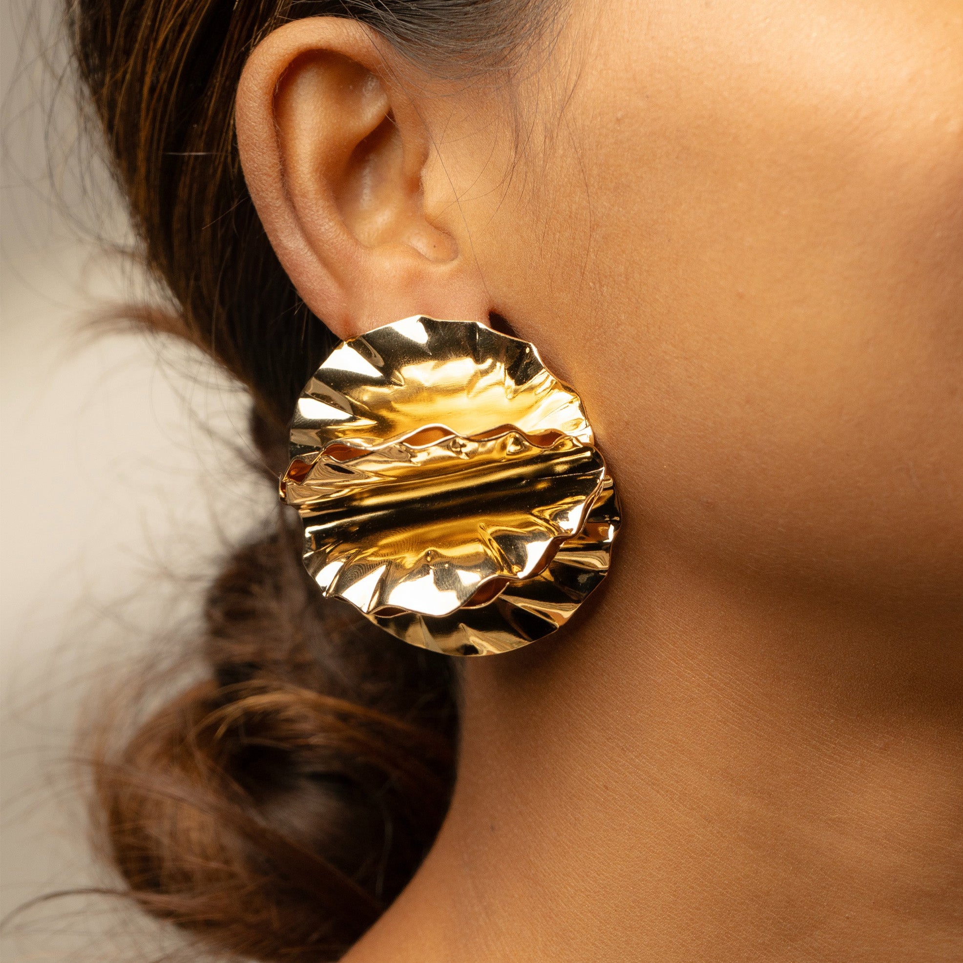 Metal Poem Earrings