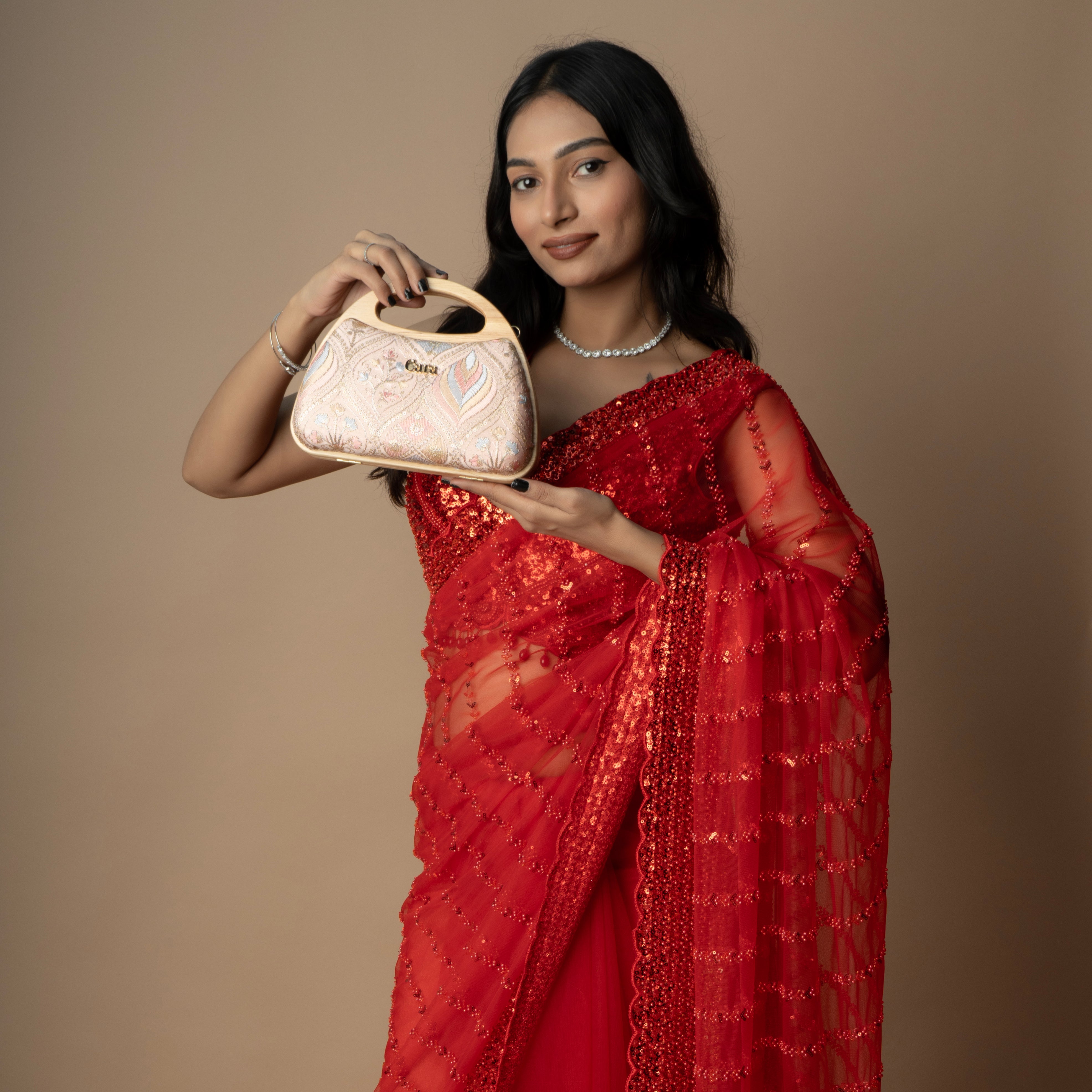 Aurelia Wood-Frame Clutch